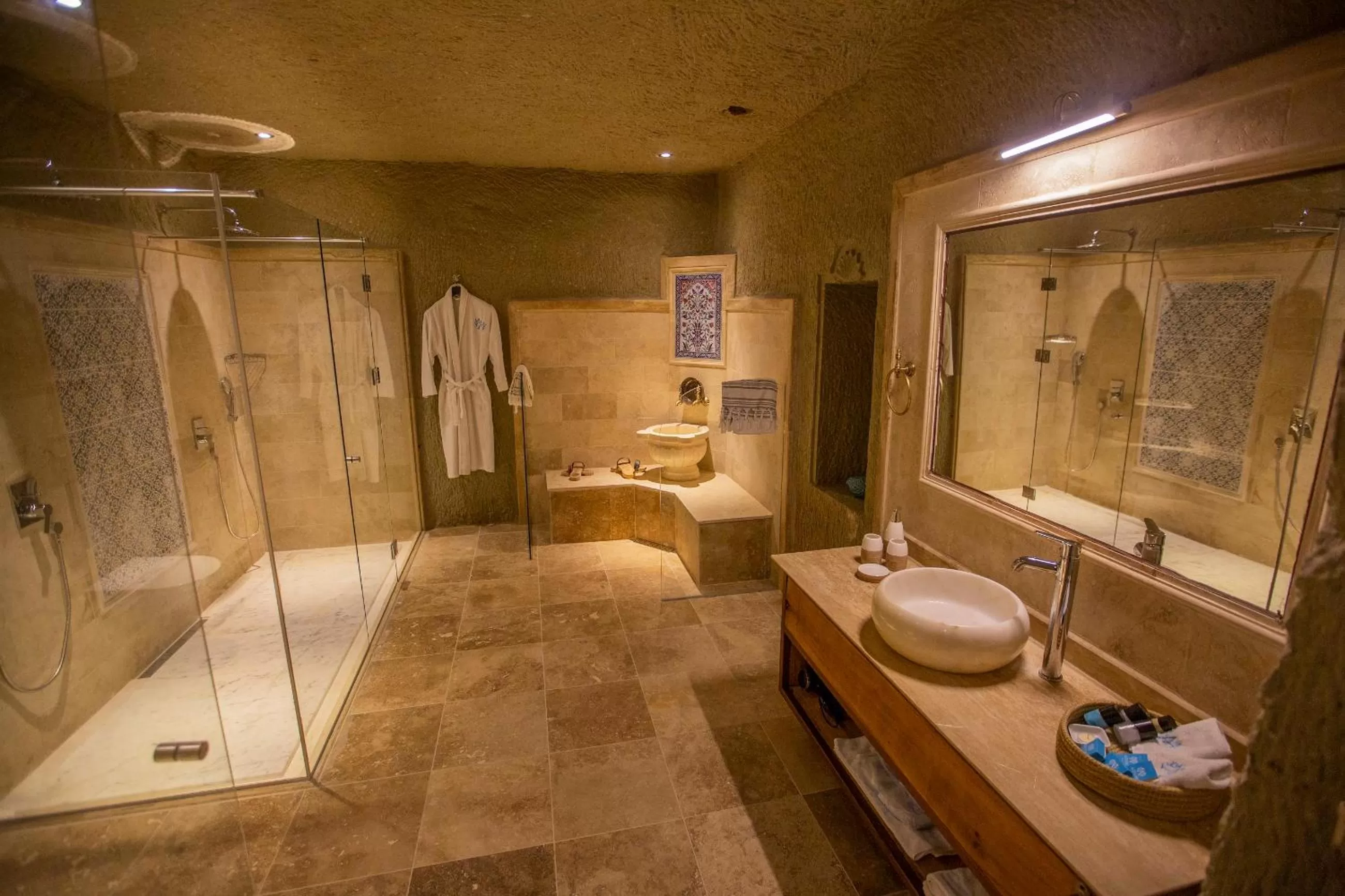 Shower in Azure Cave Suites - Cappadocia