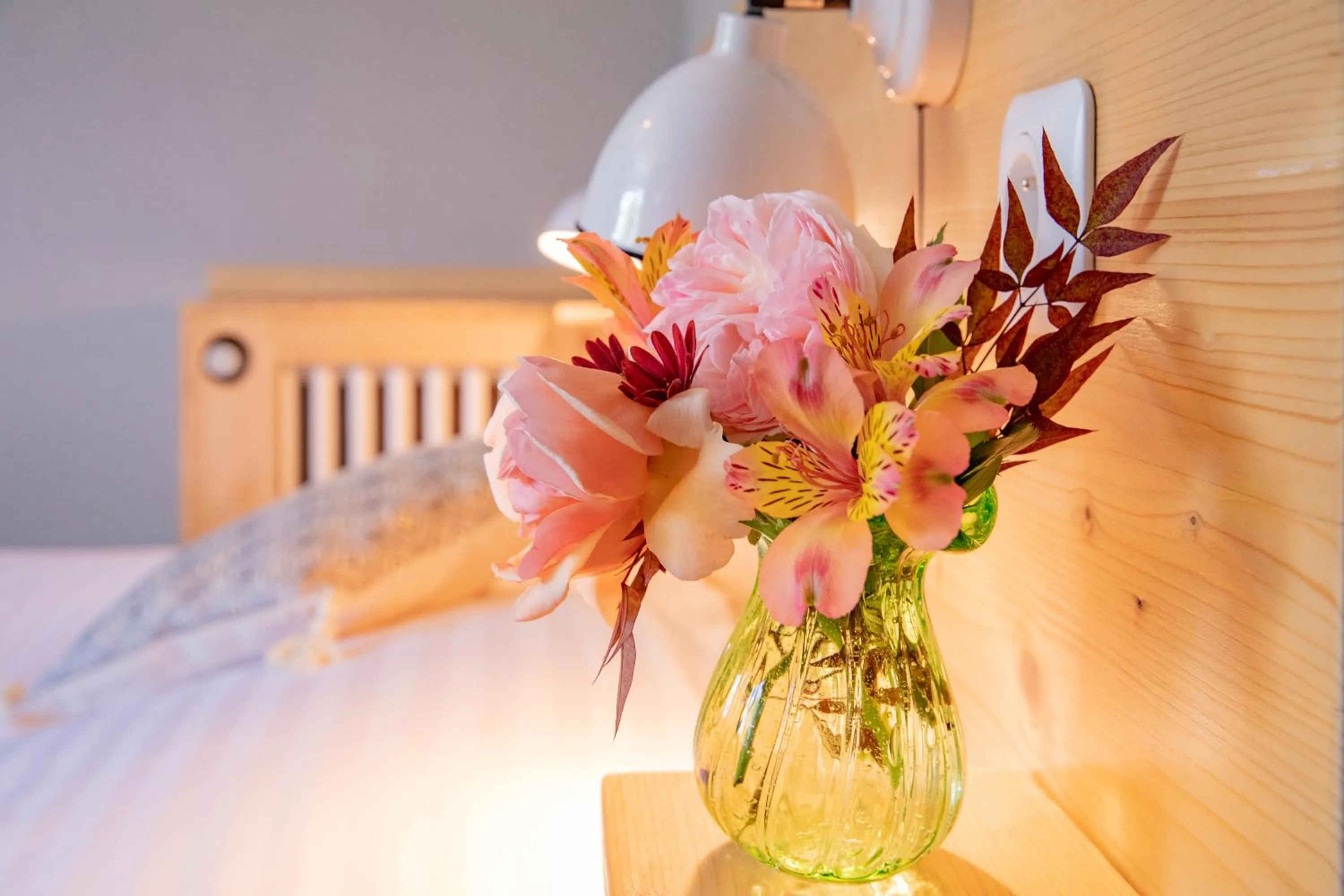 Bed in Hostellerie du Parc