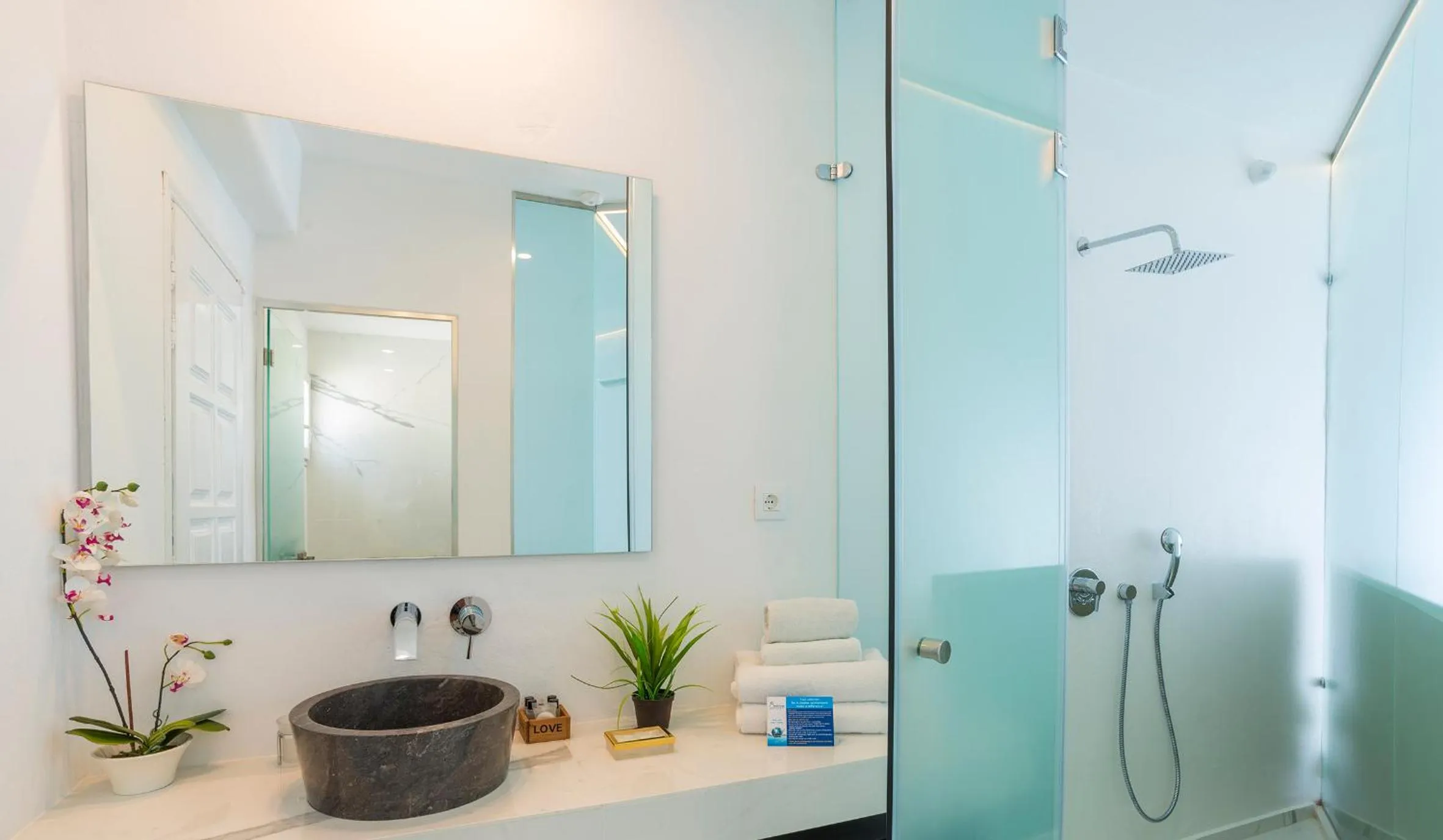 Bathroom in Dionysos Luxury Hotel Mykonos