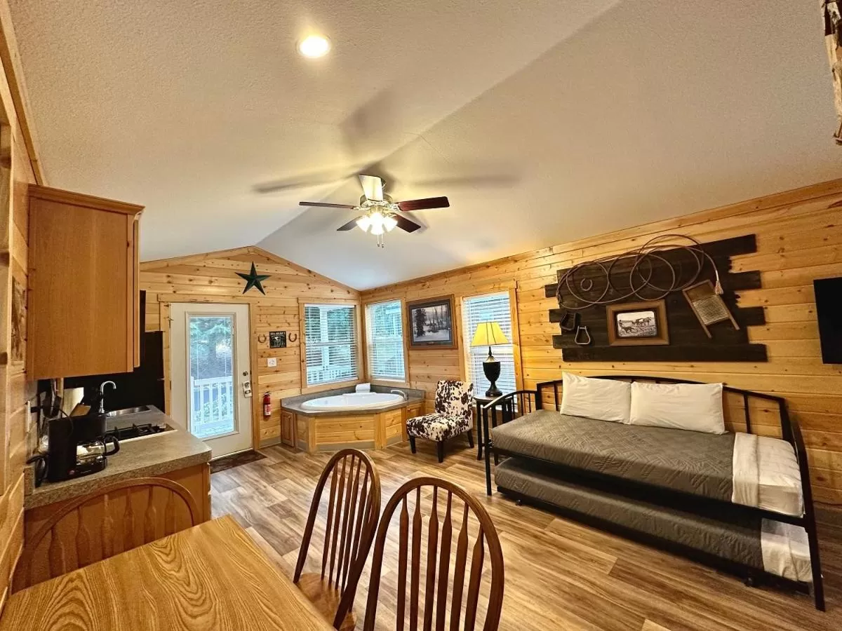 Seating Area in Packwood Lodge & Cabins