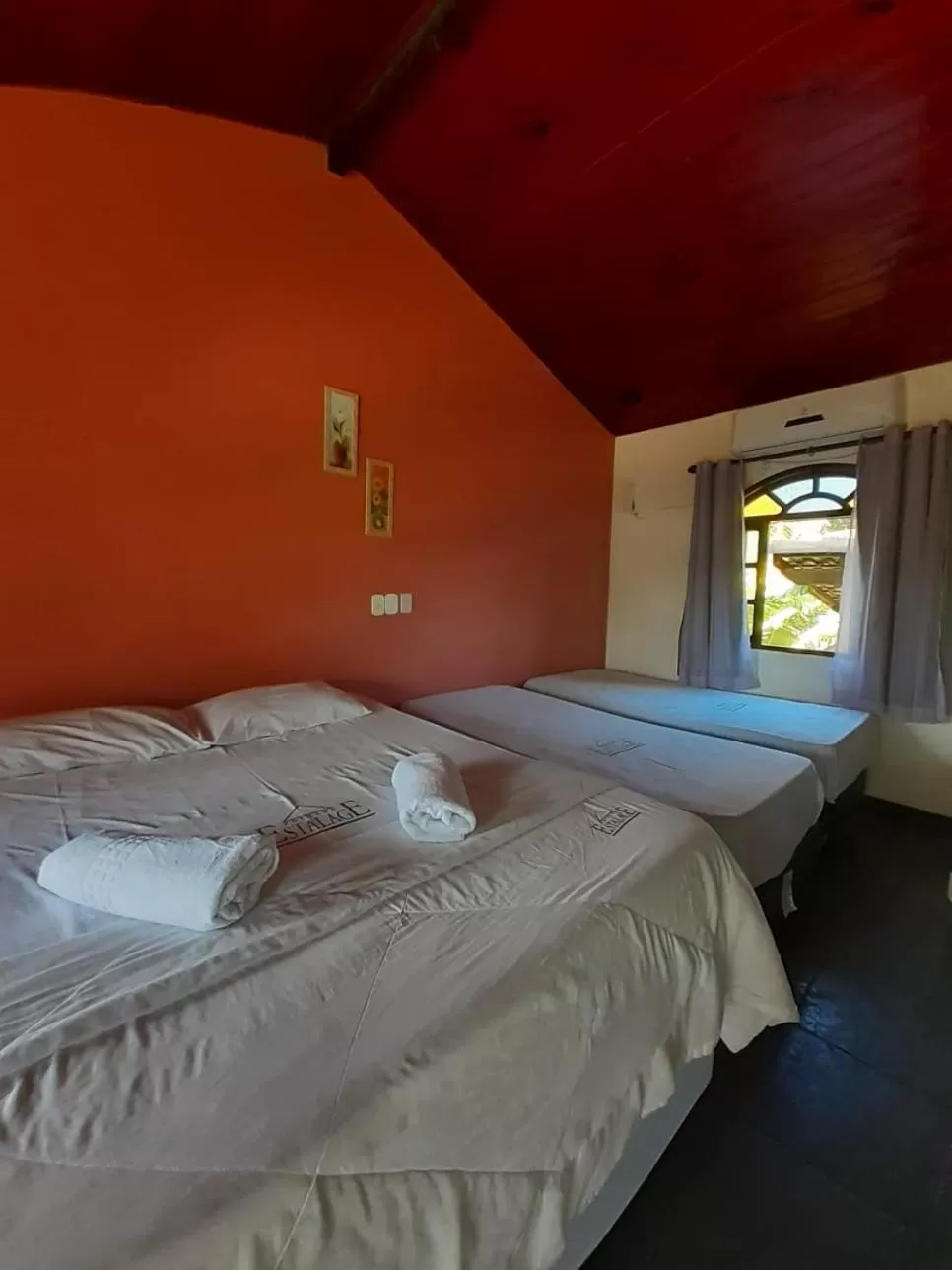 Bed in Pousada Estalage