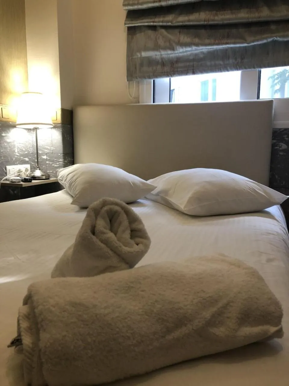 Bed in Phidias Hotel