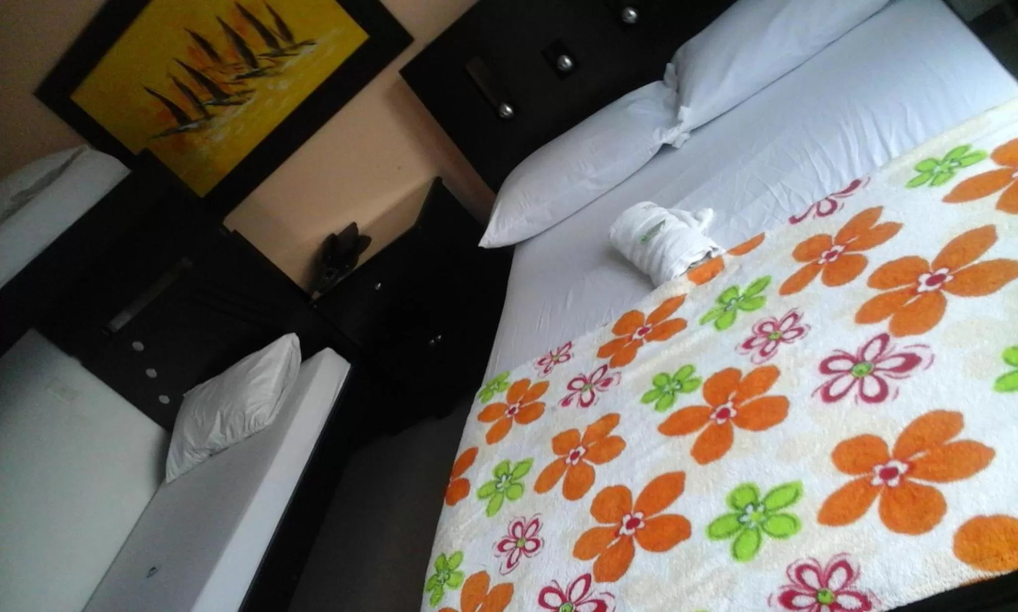 Bed in Hotel Palmeras De Mariana