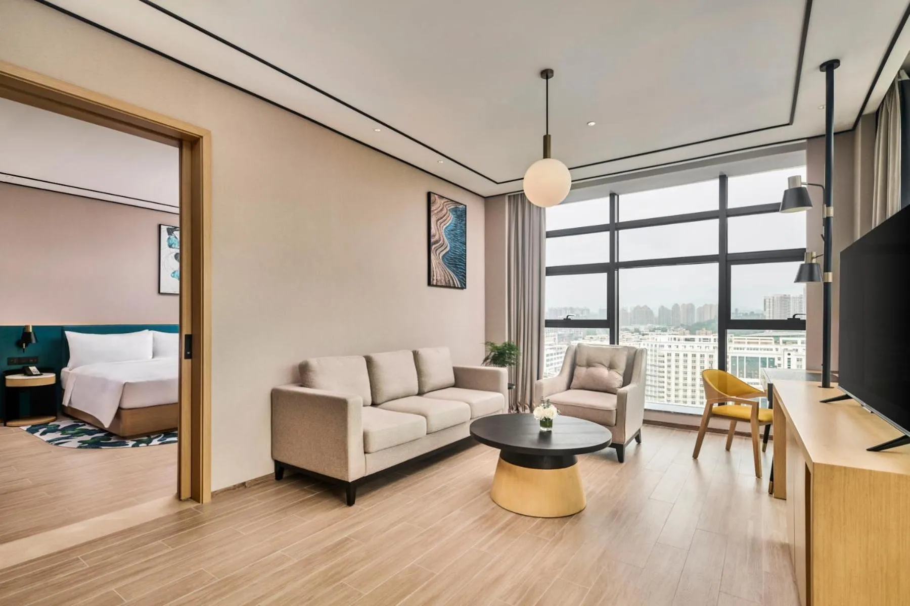Living room in Hilton Garden Inn Zhuhai Jinan University