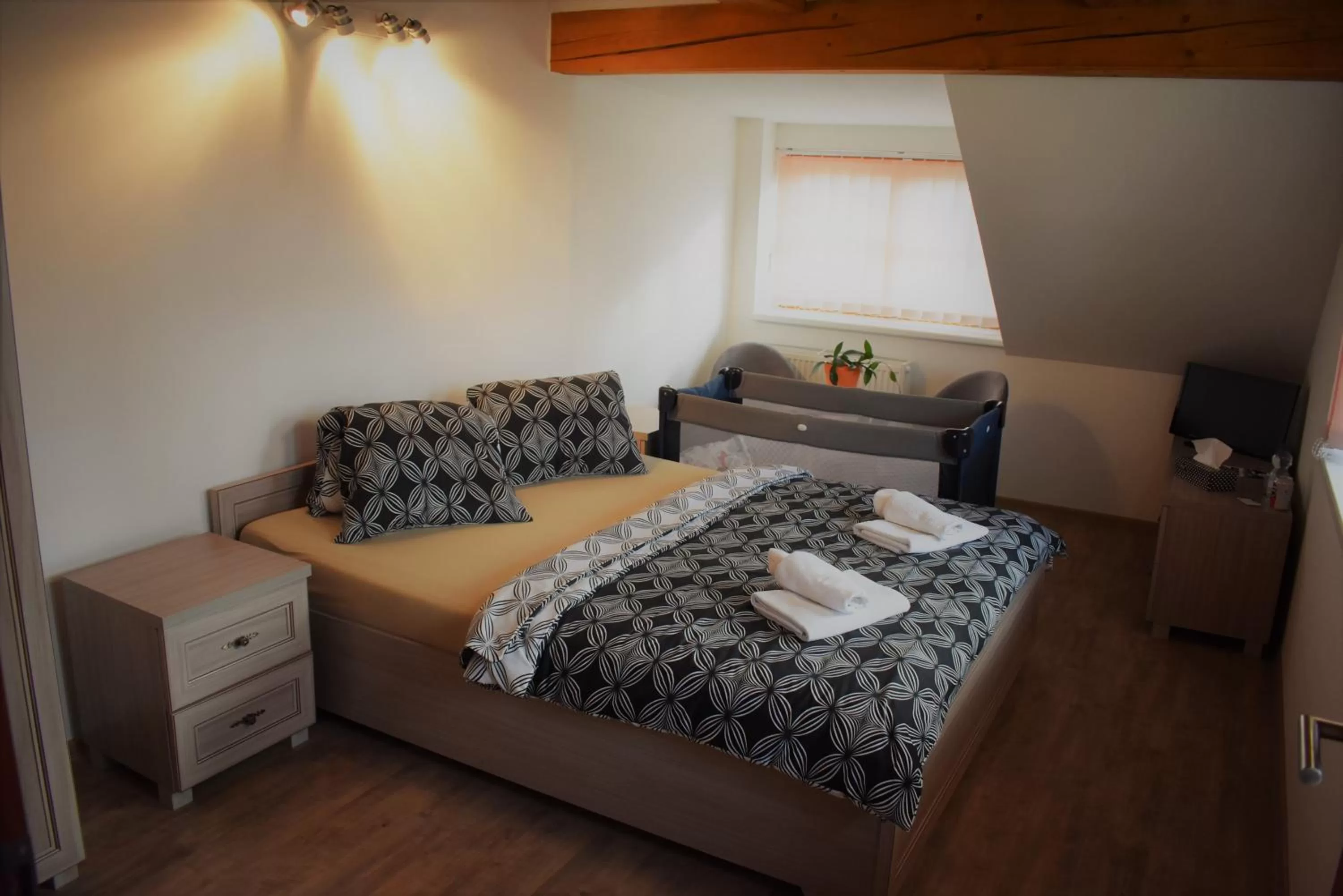 Bed in Motel Roubenka