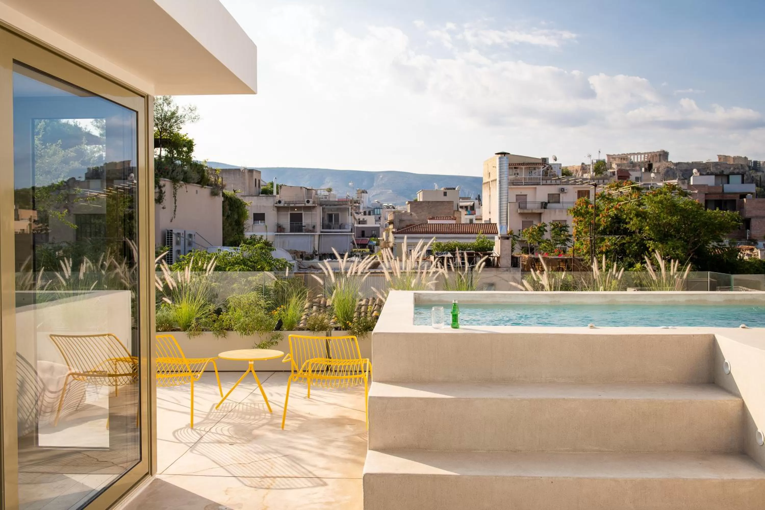 Patio in Alkima Athens Wellness Stay