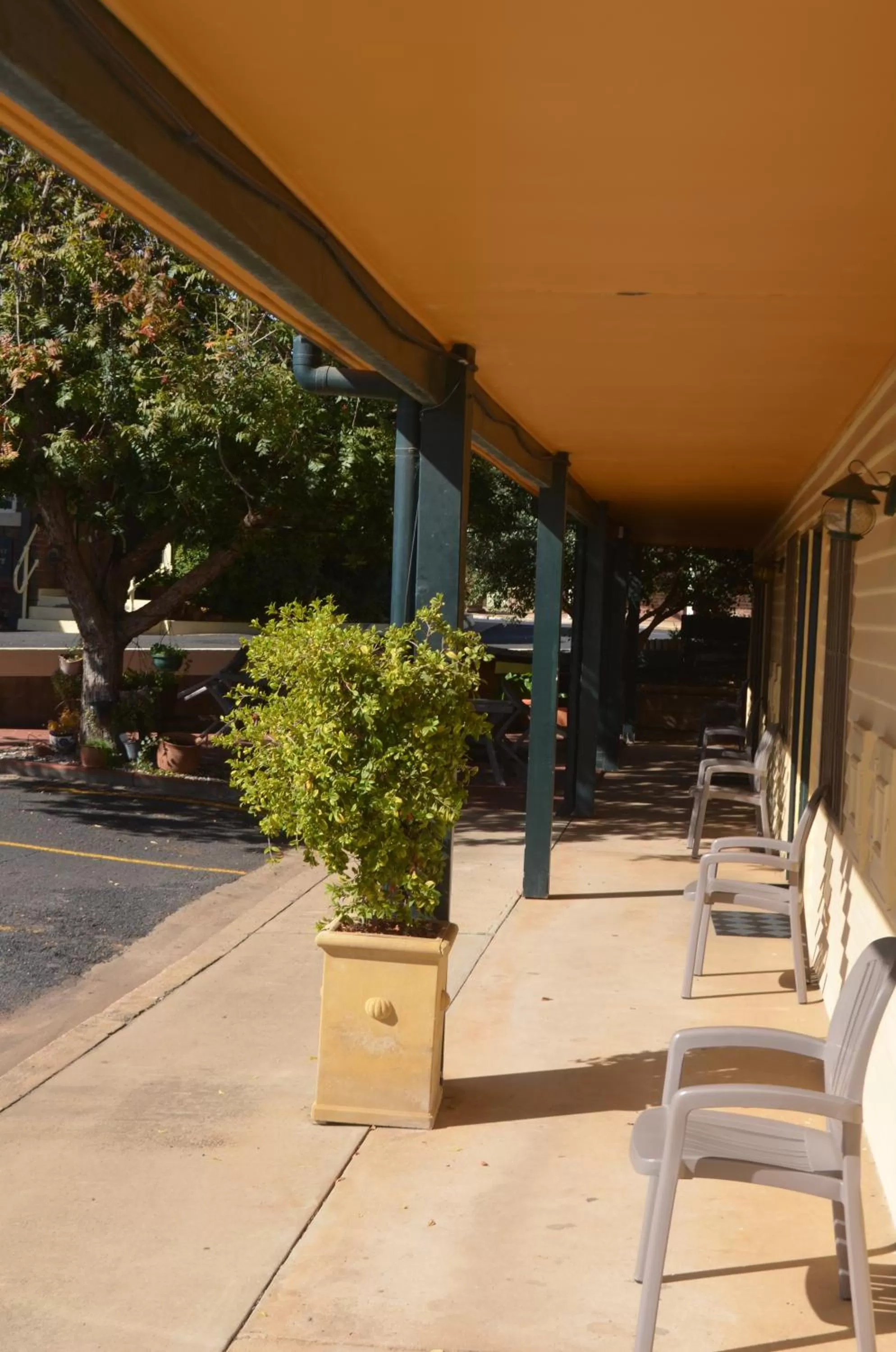 Facade/entrance in Ten Dollar Town Motel