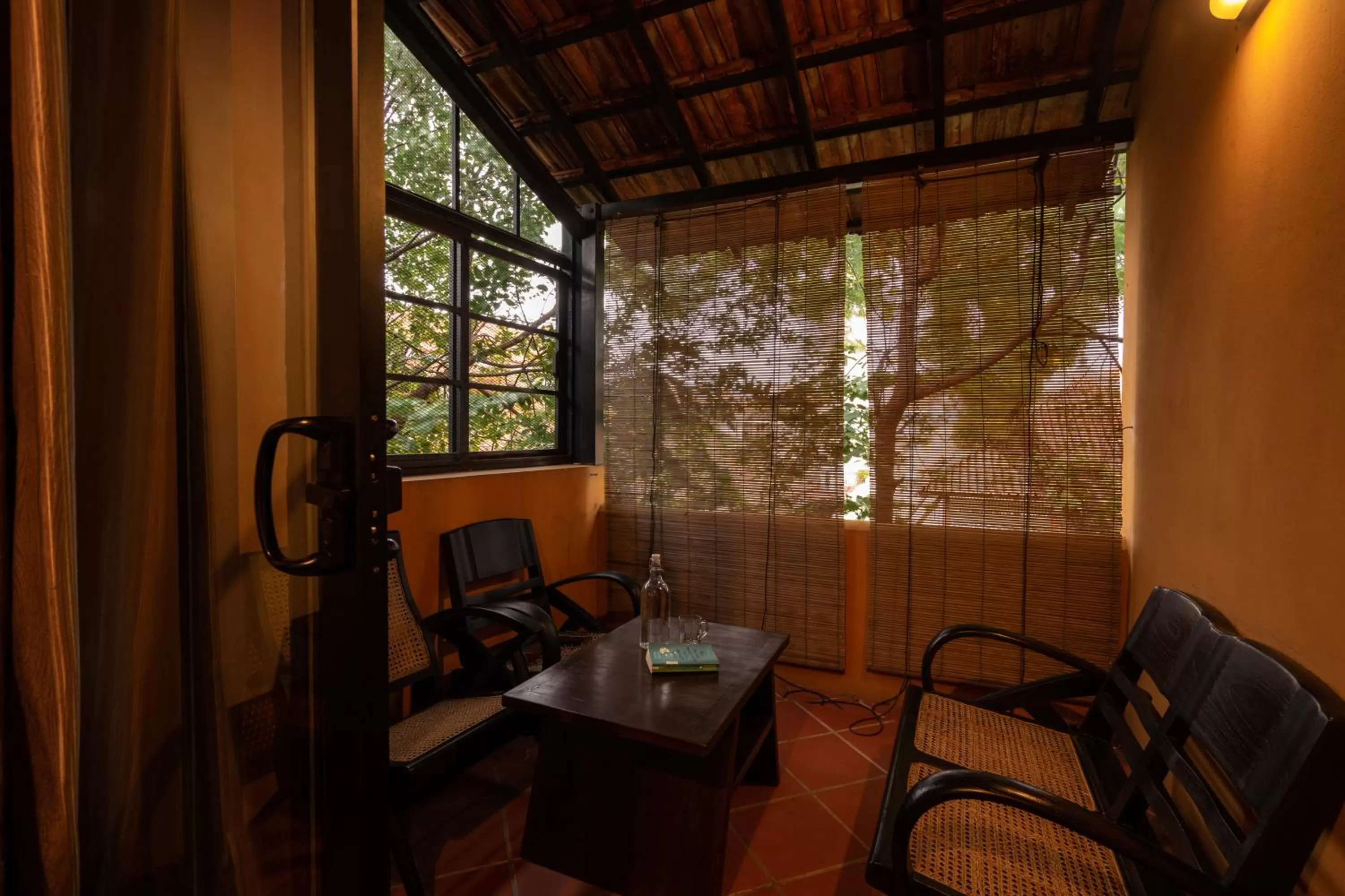 Seating area in Spices Hotel