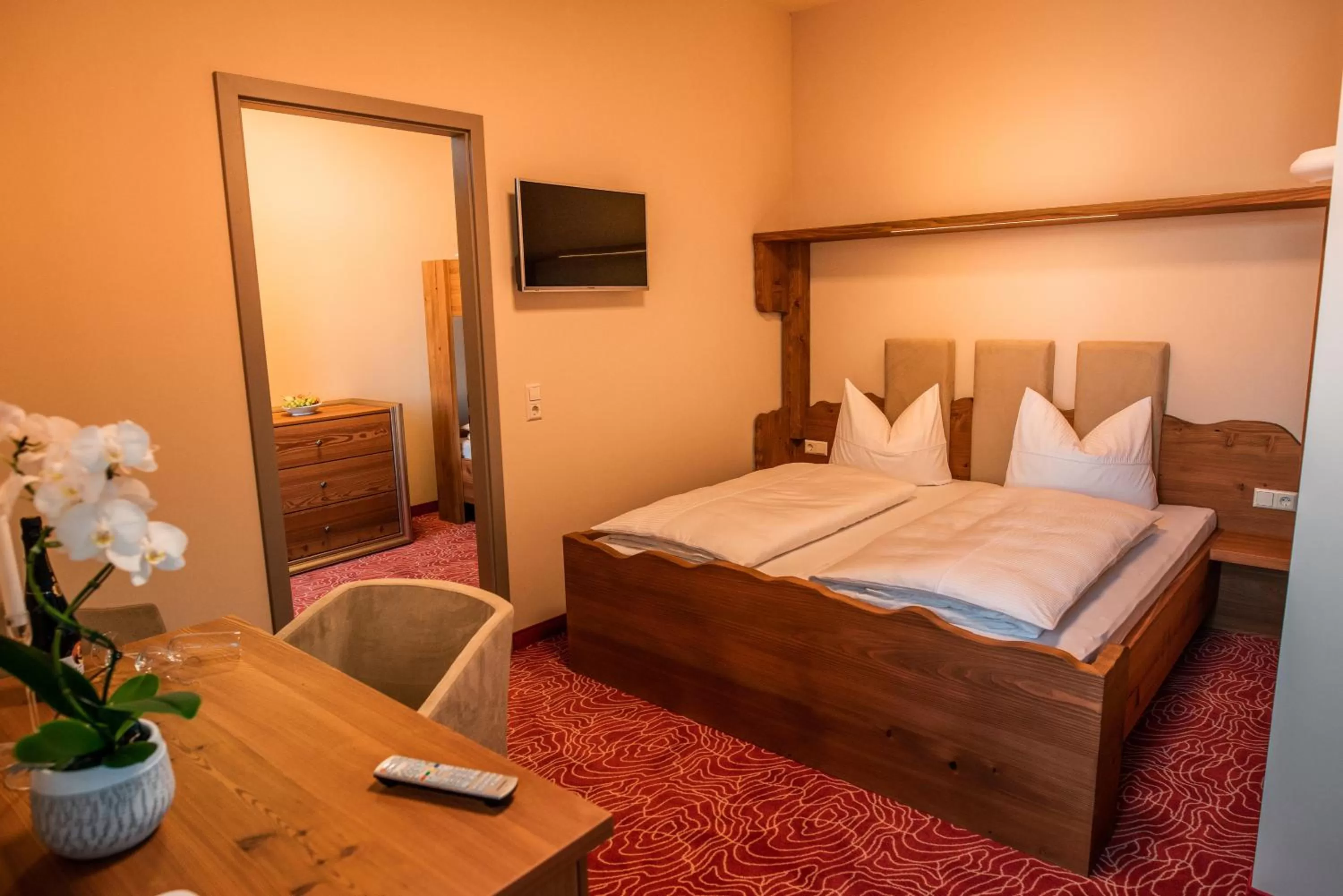 Bed in Hotel Freyhof