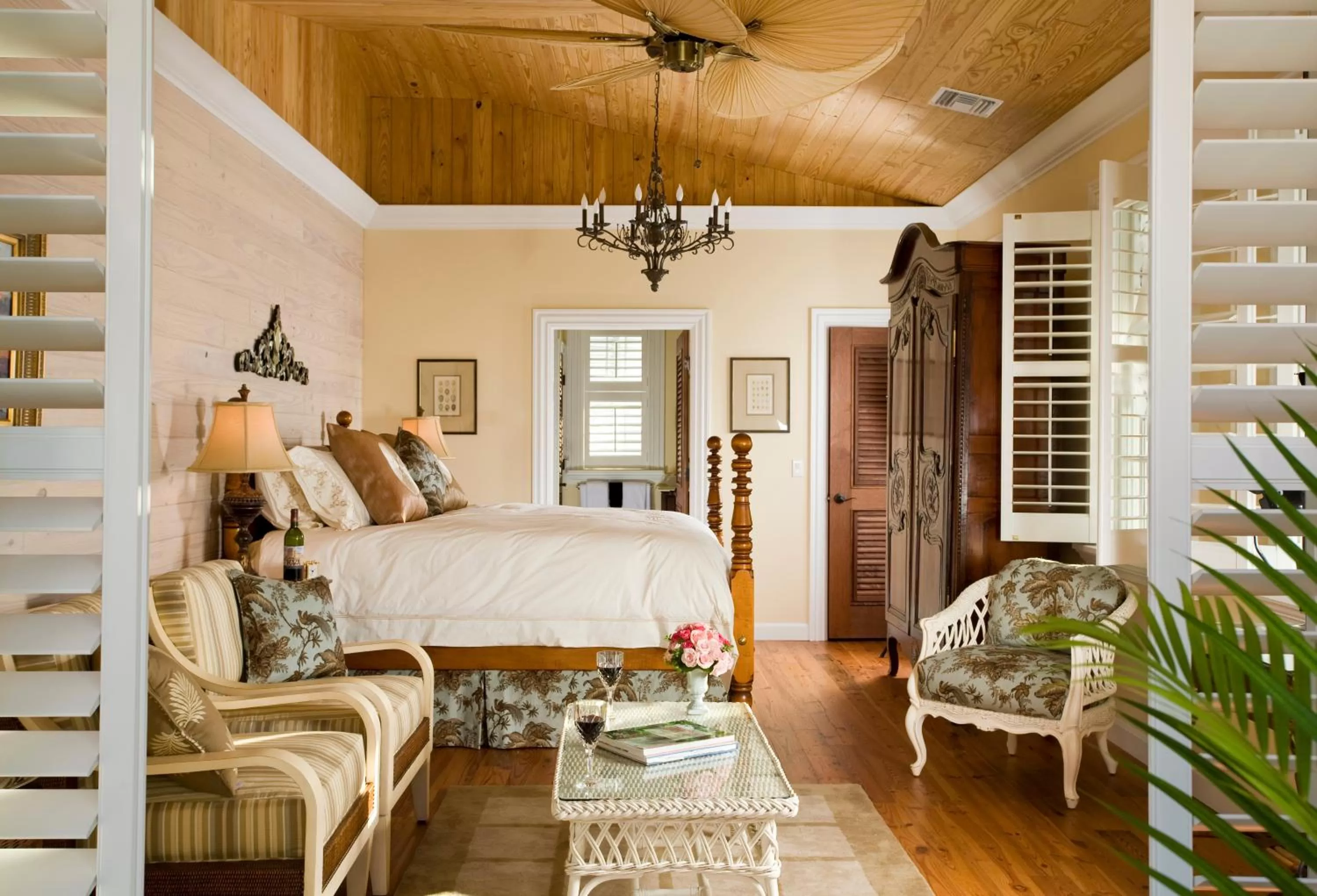 Bed in Port d'Hiver Bed and Breakfast