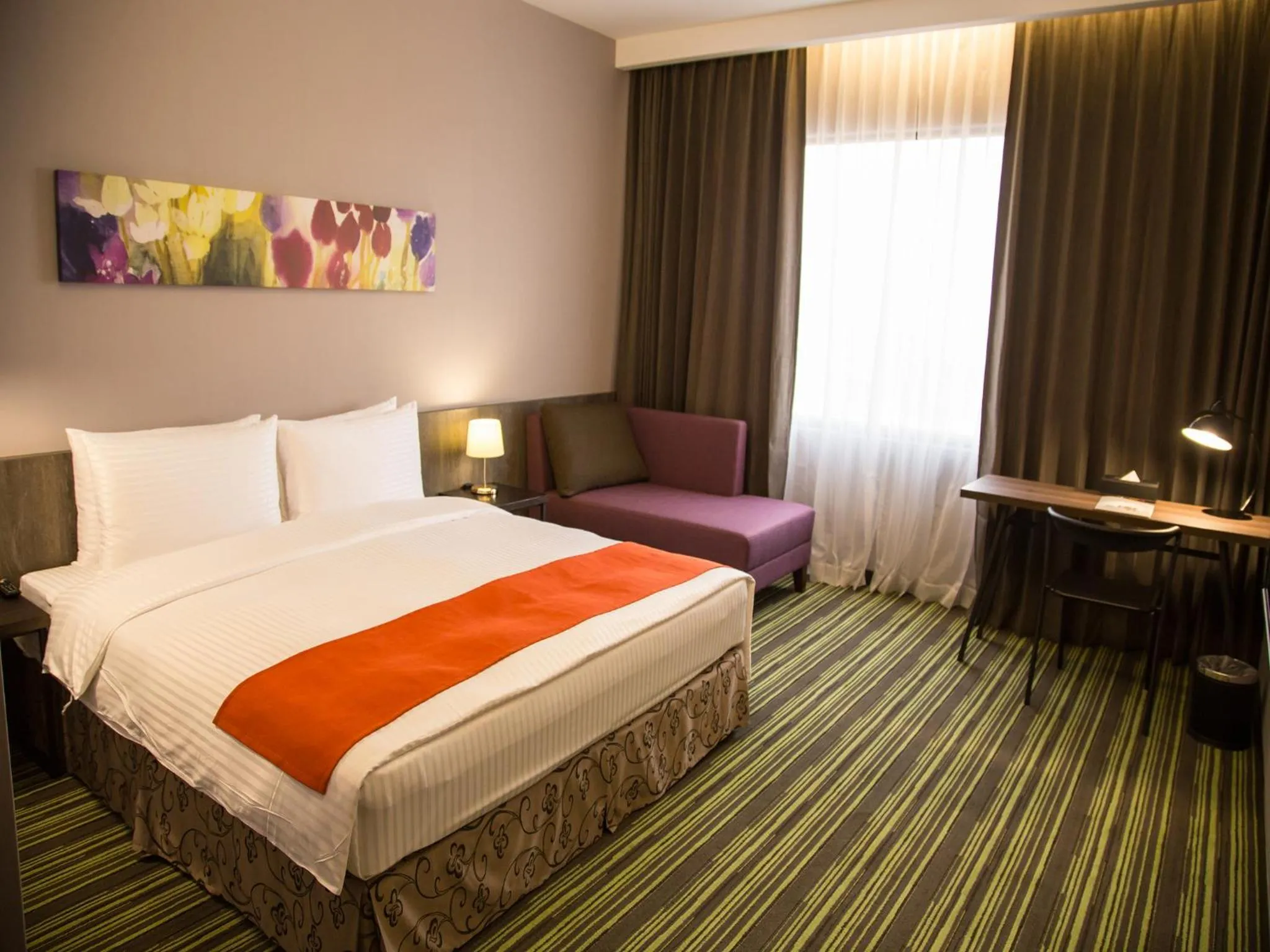 City view, Bed in Hoya Resort Hotel Kaohsiung