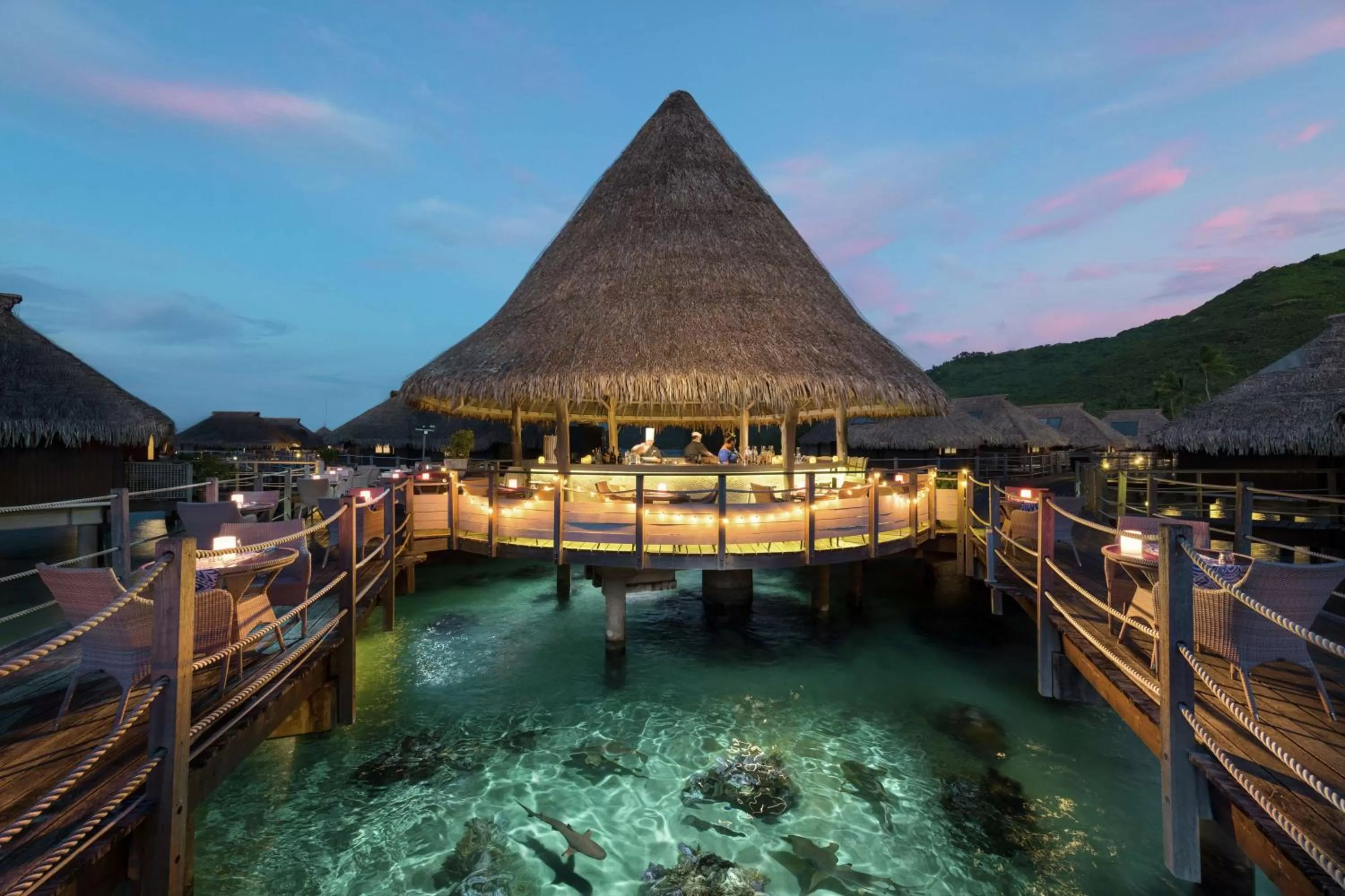 Restaurant/places to eat in Hilton Moorea Lagoon Resort & Spa