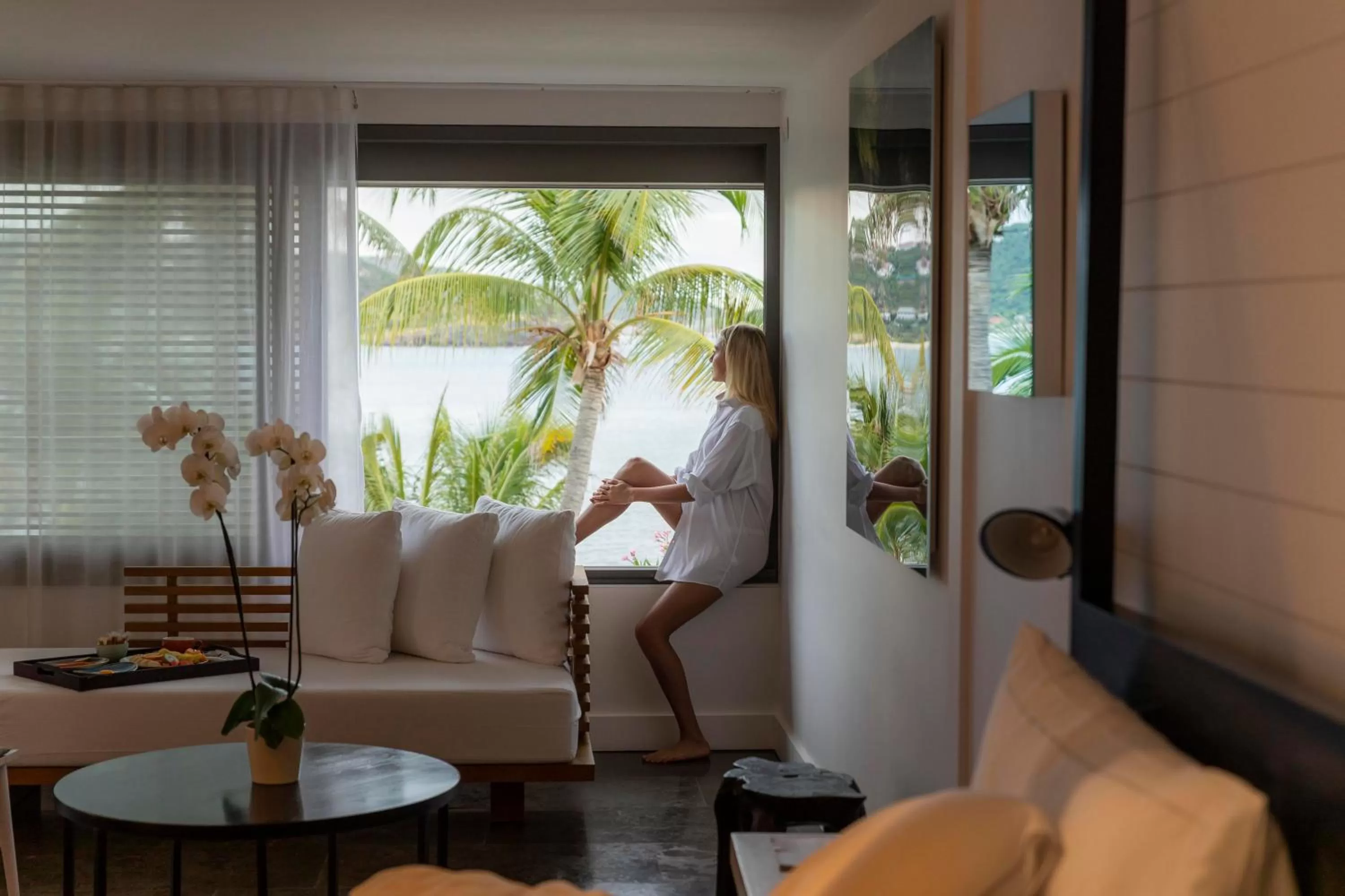 Seating area in Hotel Christopher Saint Barth