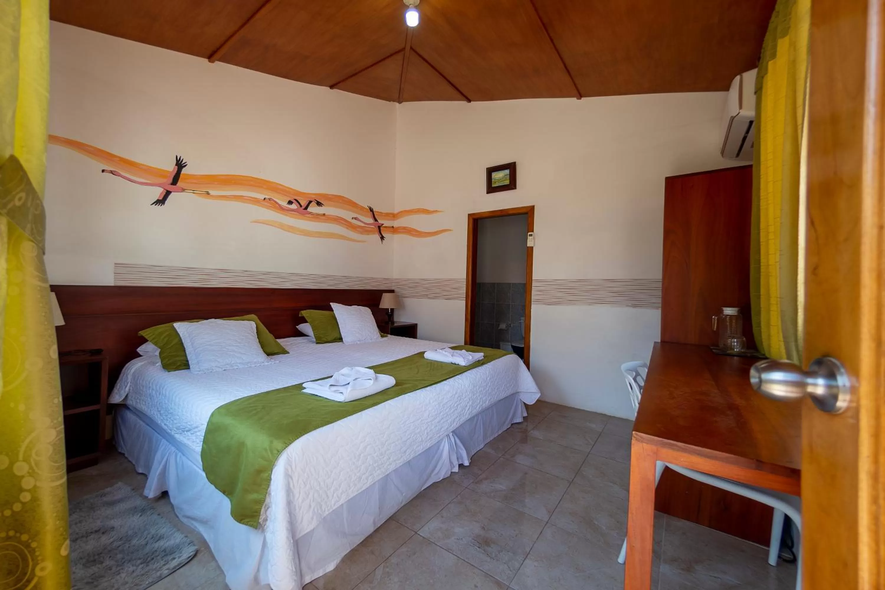 Bed in Hotel Coral Blanco with high speed internet Starlink