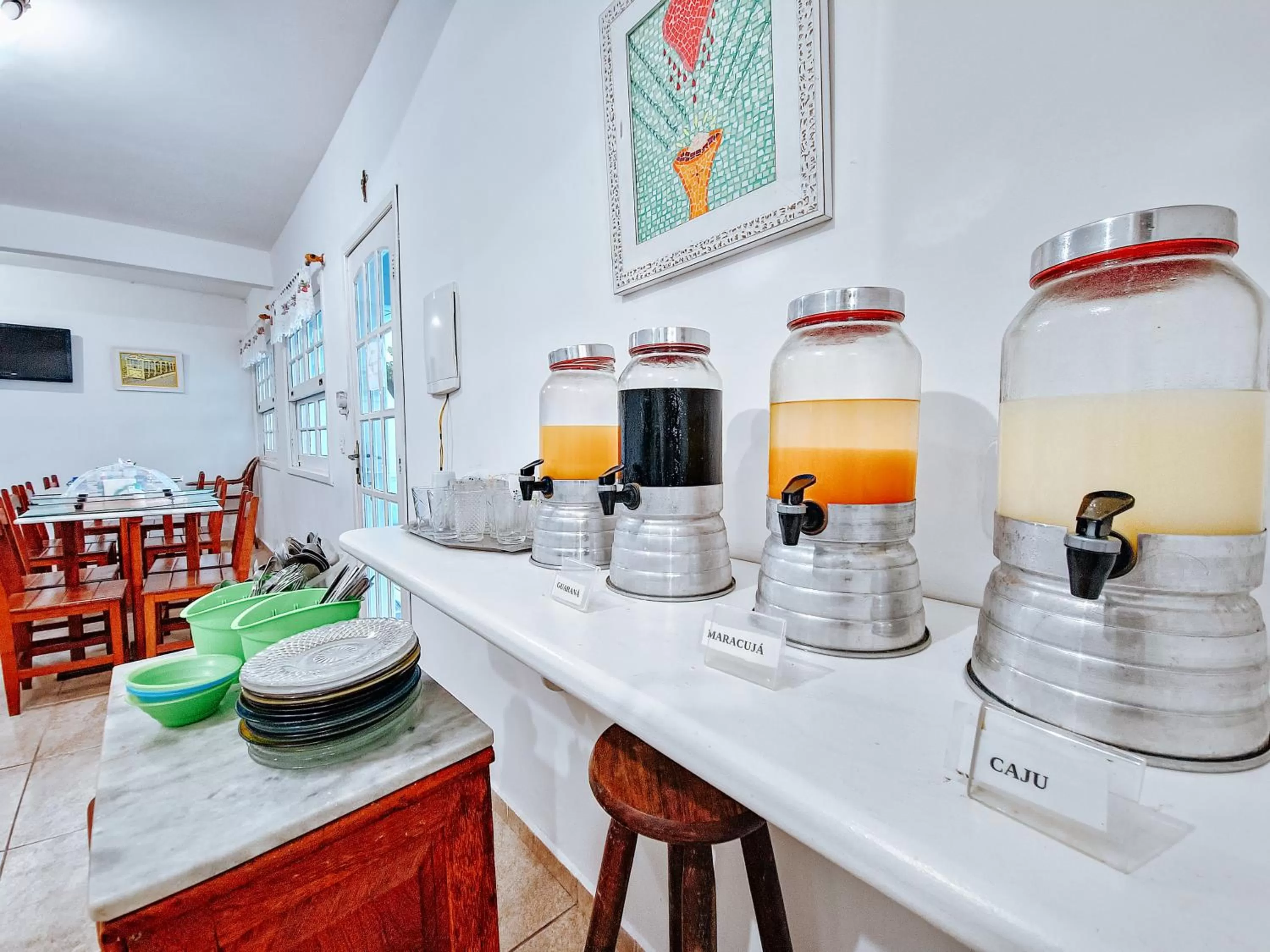 Dining area in Pousada Água Marinha