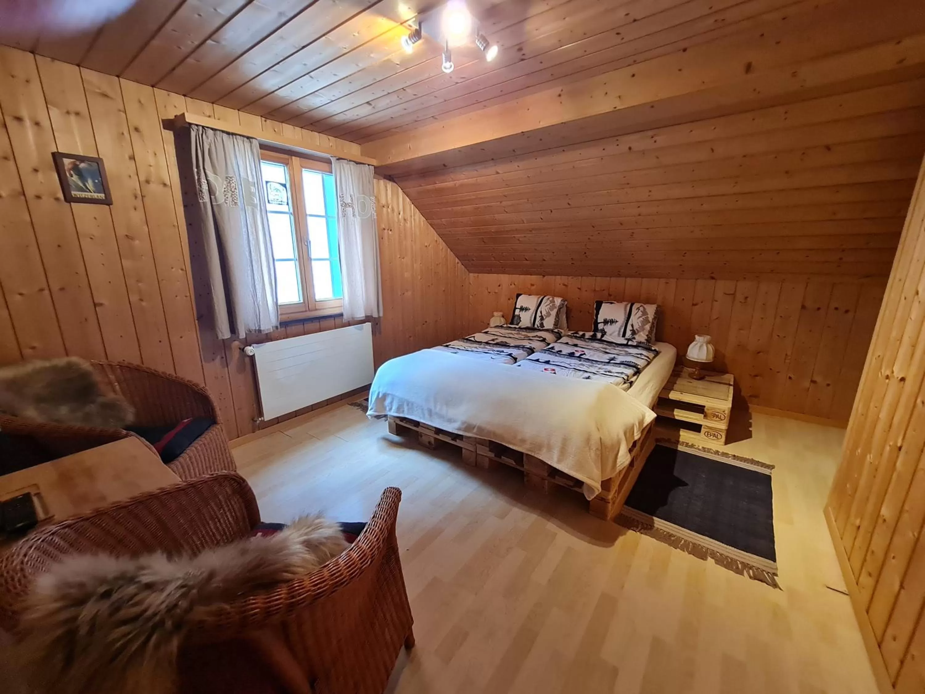 Bedroom, Bed in Chalet Ferreira