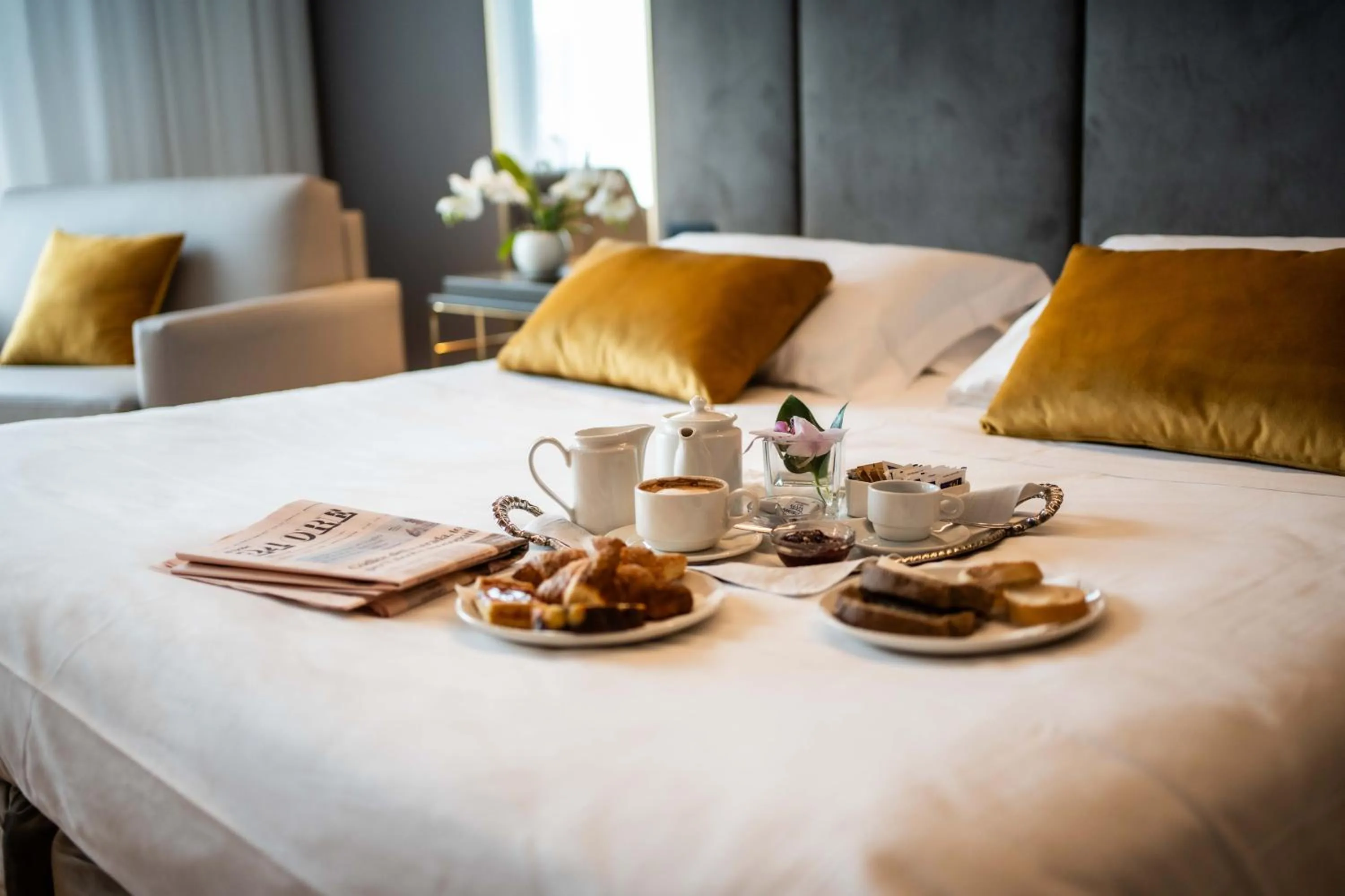 Photo of the whole room, Bed in Hotel Terme Milano