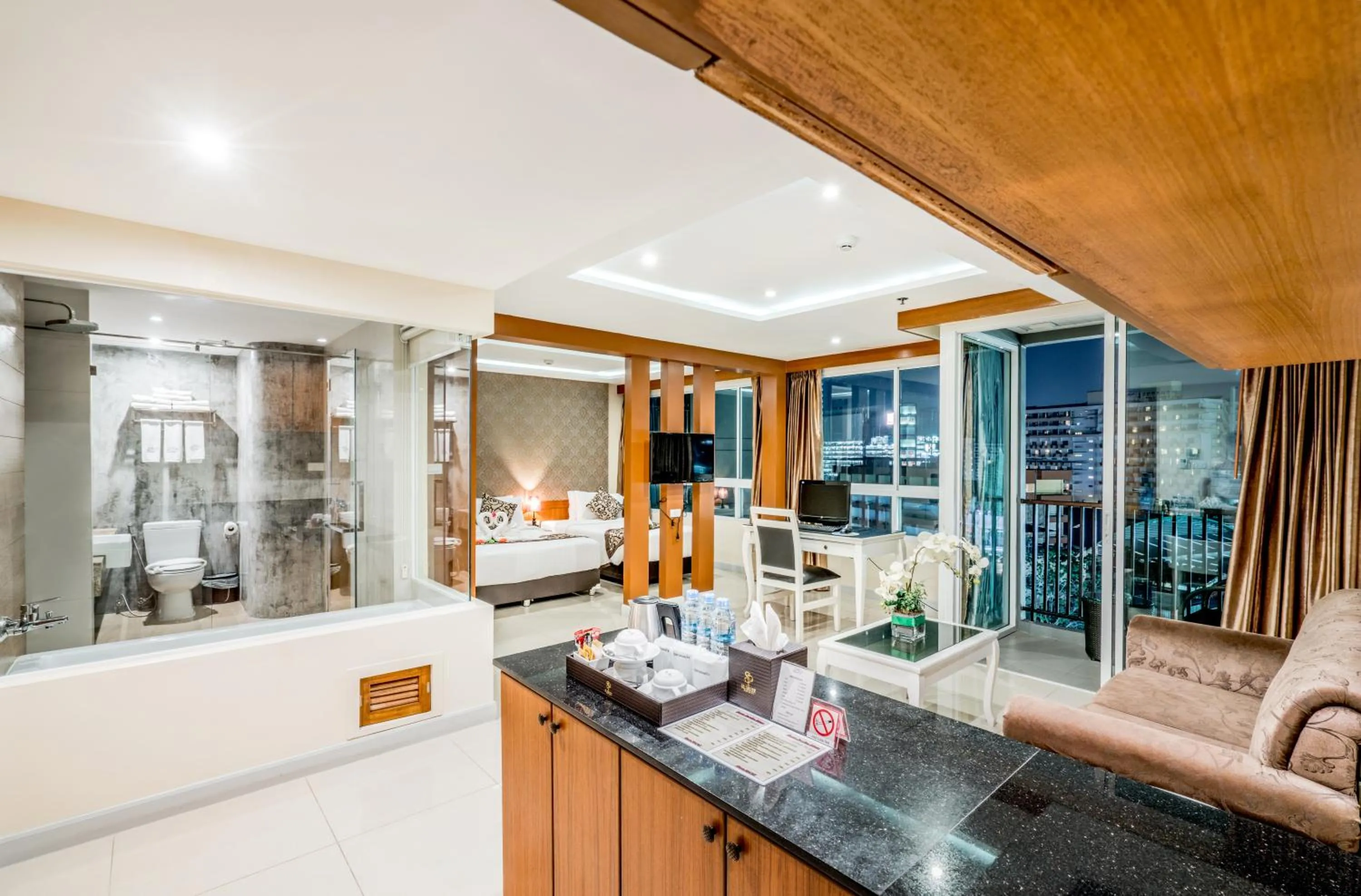 City view in 247 Boutique Hotel