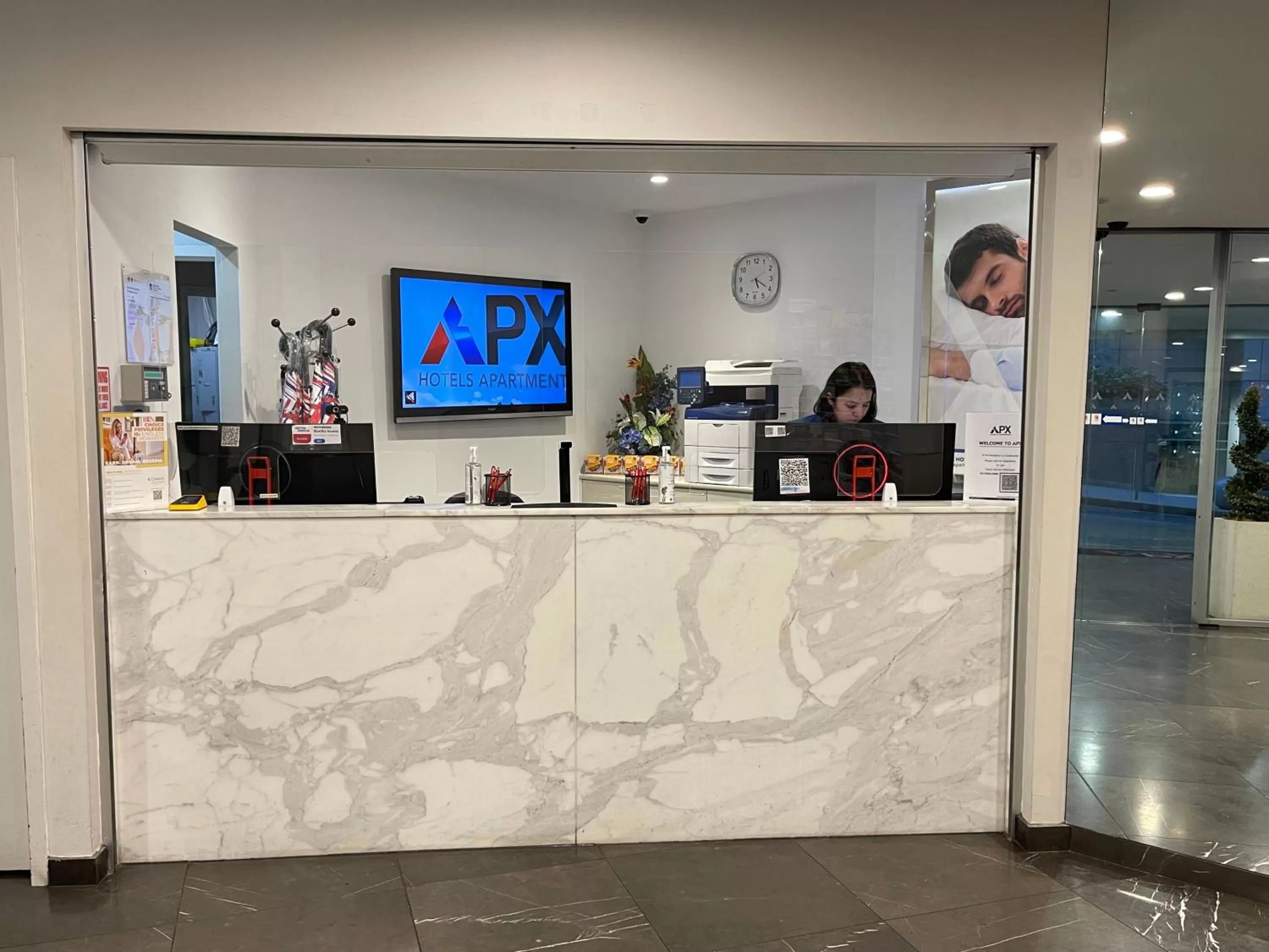 Lobby or reception in APX World Square