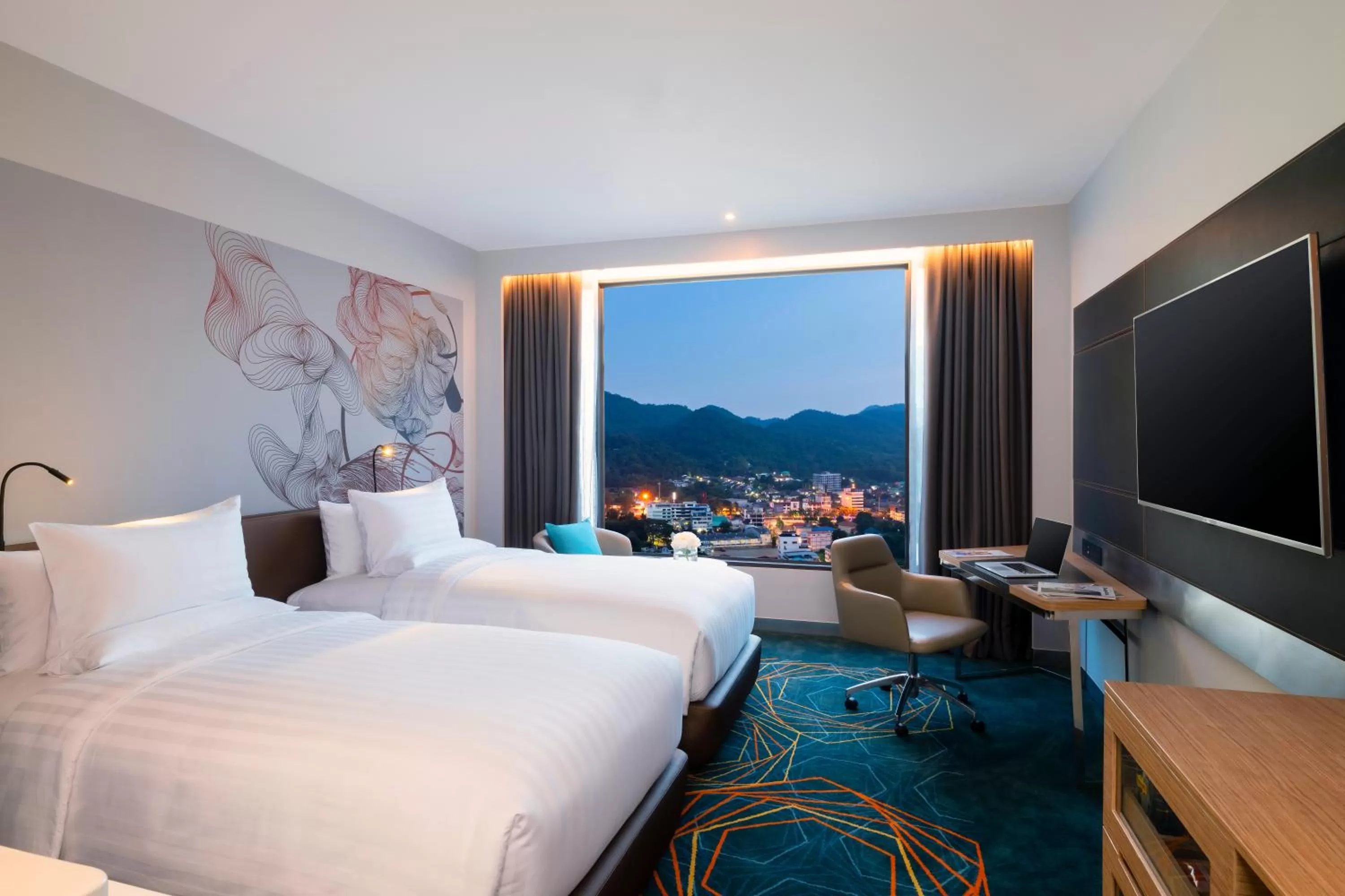 Bedroom, Bed in Novotel Marina Sriracha