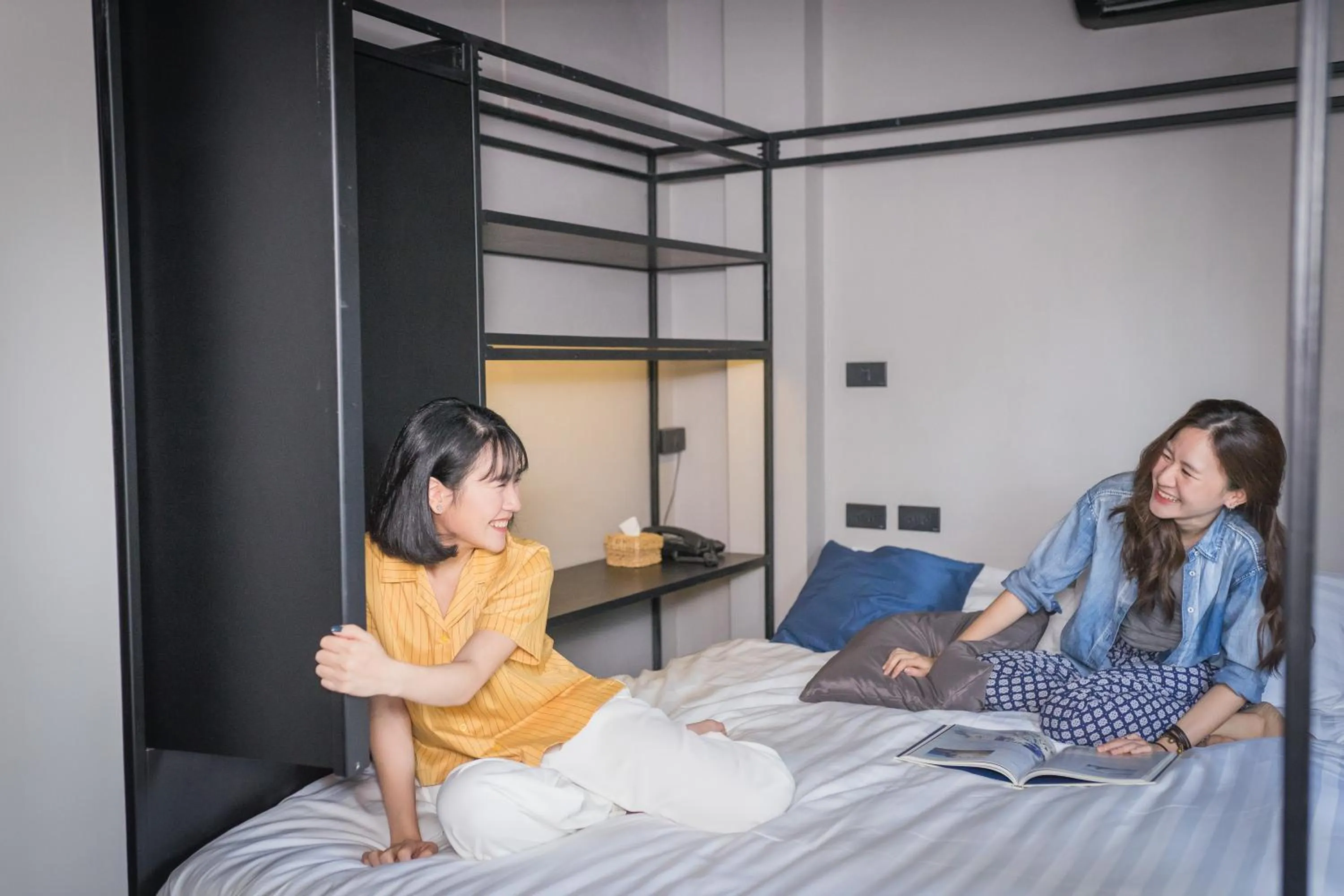 People, Bed in Kloem Hostel