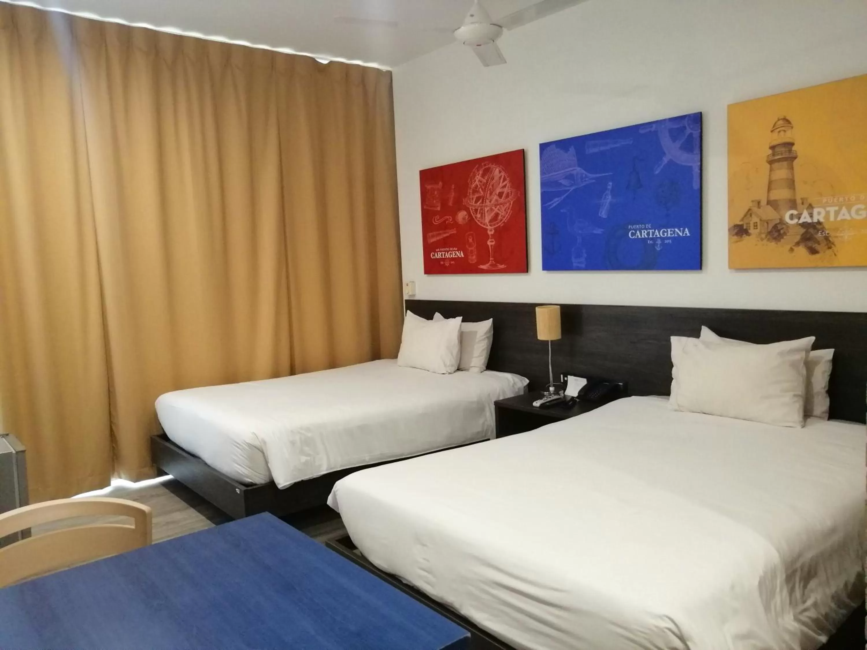 Bed in Pop Art Hotel CLC Puerto Mamonal Cartagena