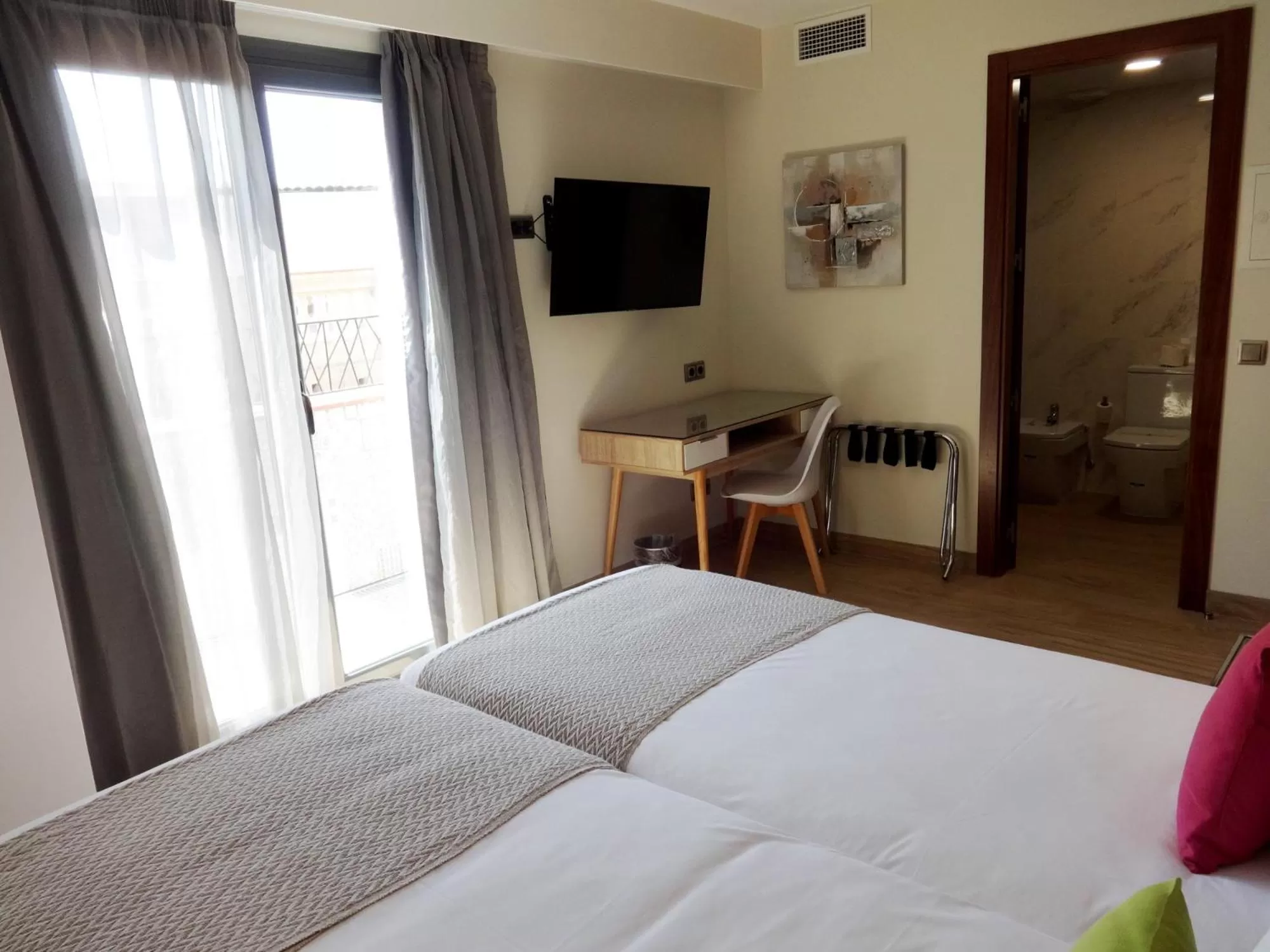Bed in Hotel Lloret Ramblas