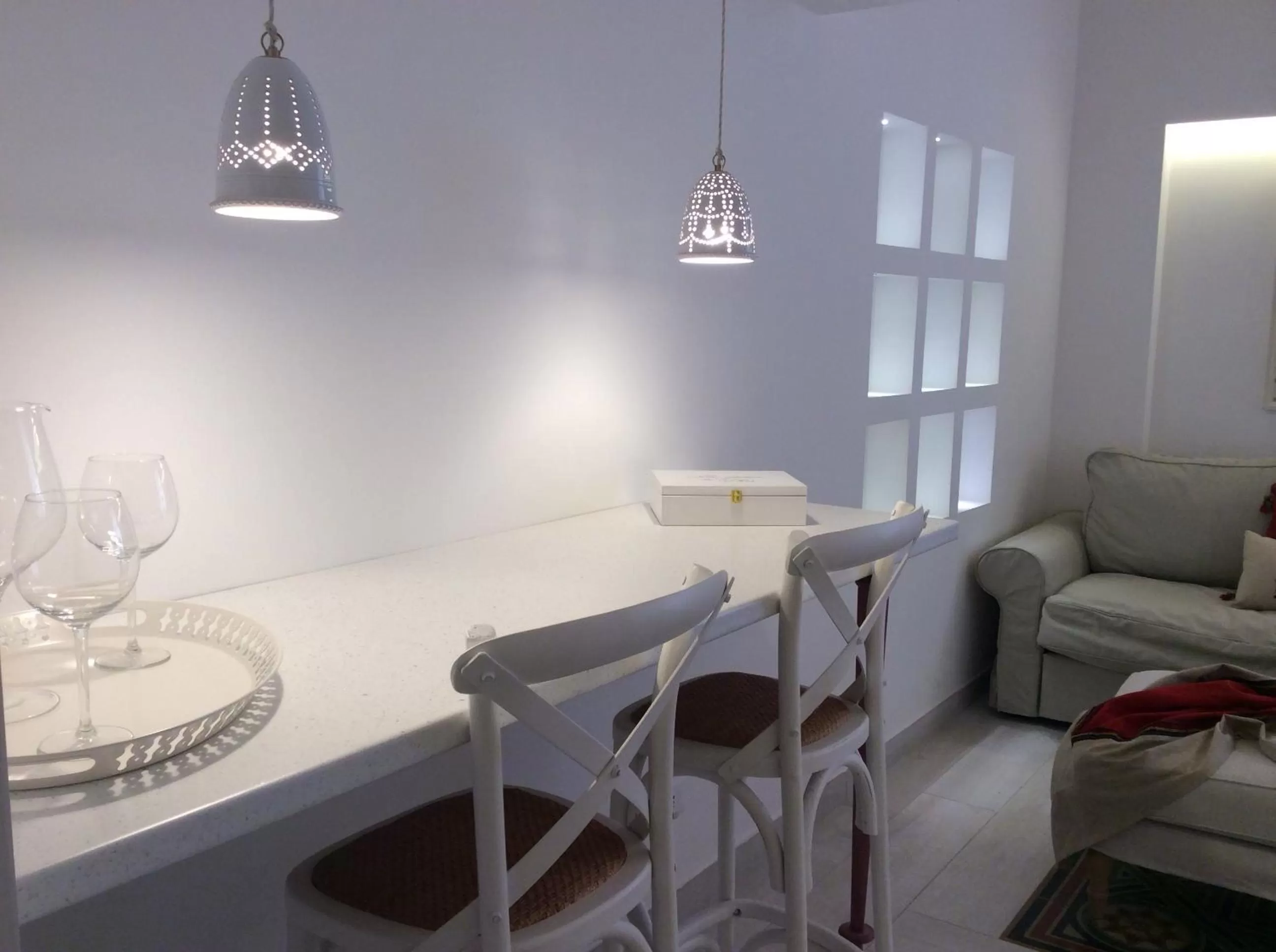 Seating area in Suite Le Perle