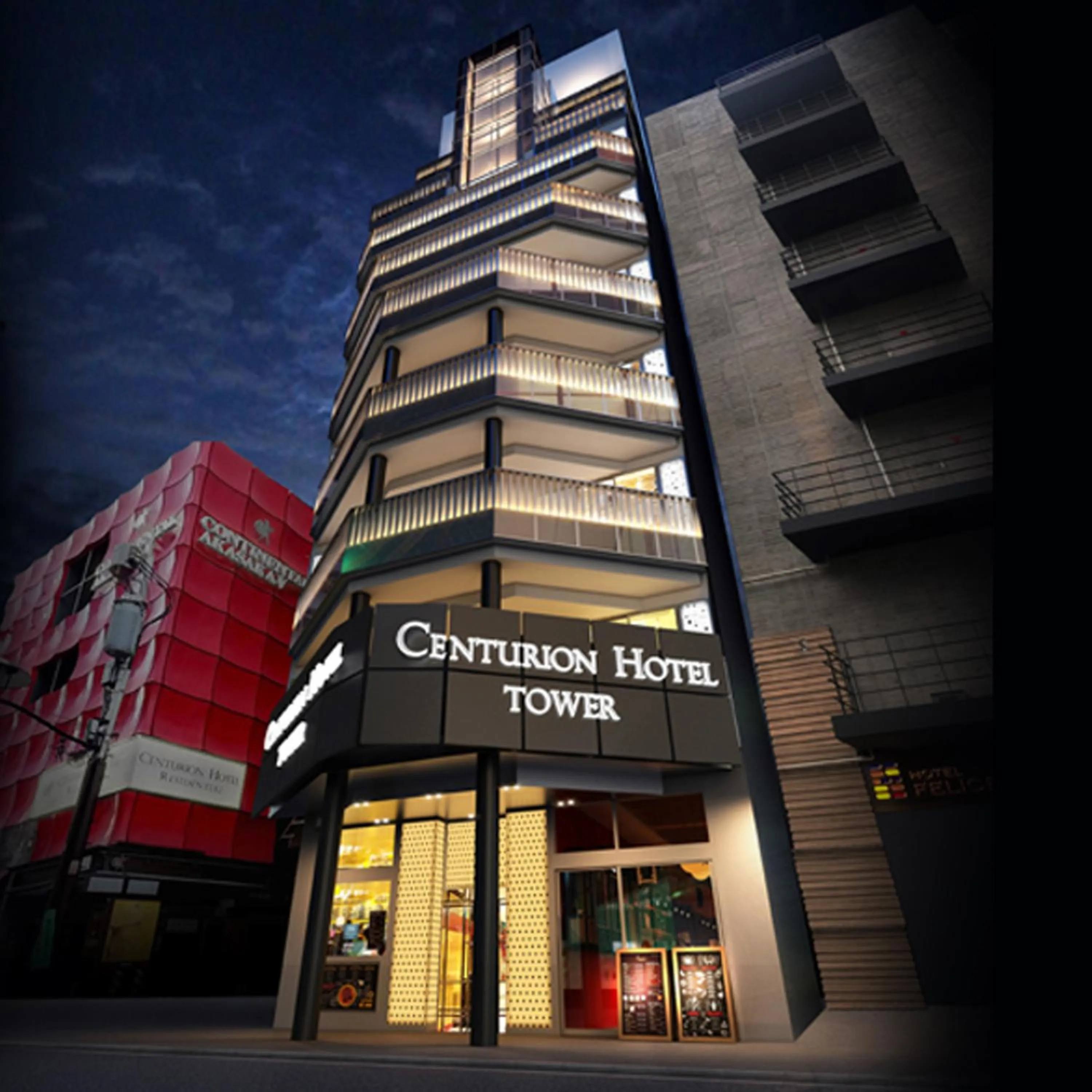 Property building in Centurion Hotel Residential Akasaka Station