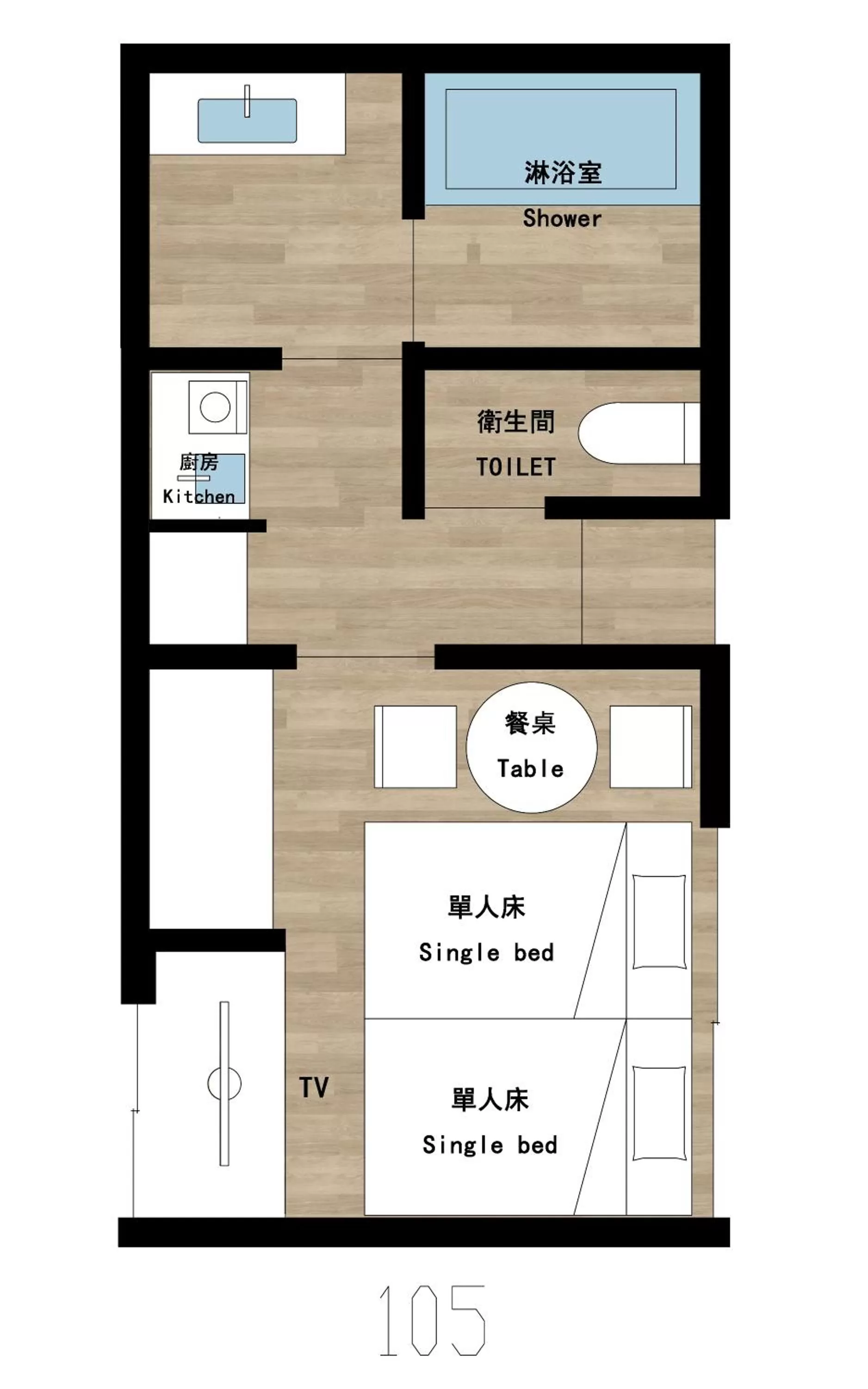 Floor plan in Reikyo Garden Osaka