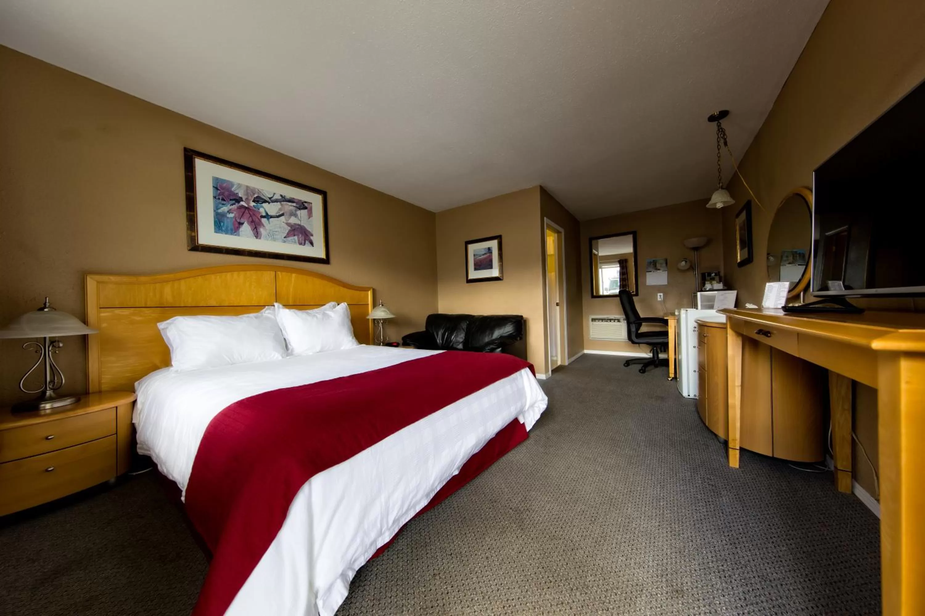 Decorative detail, Bed in Bulkley Valley Motel