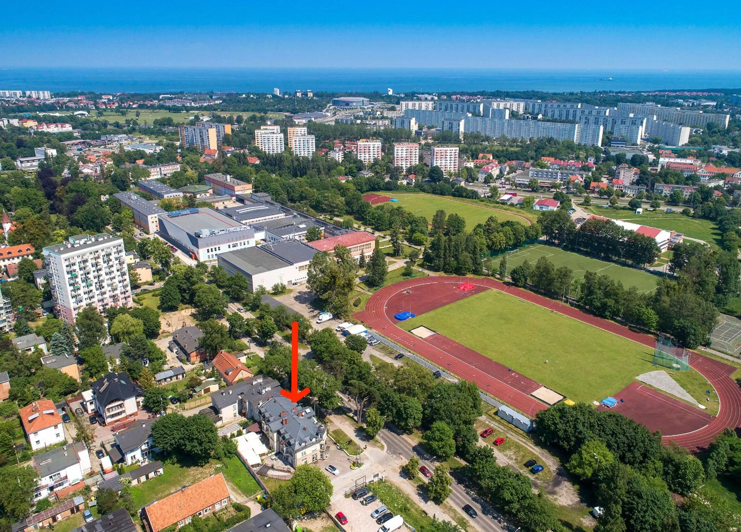 Bird's eye view in Villa Palladium