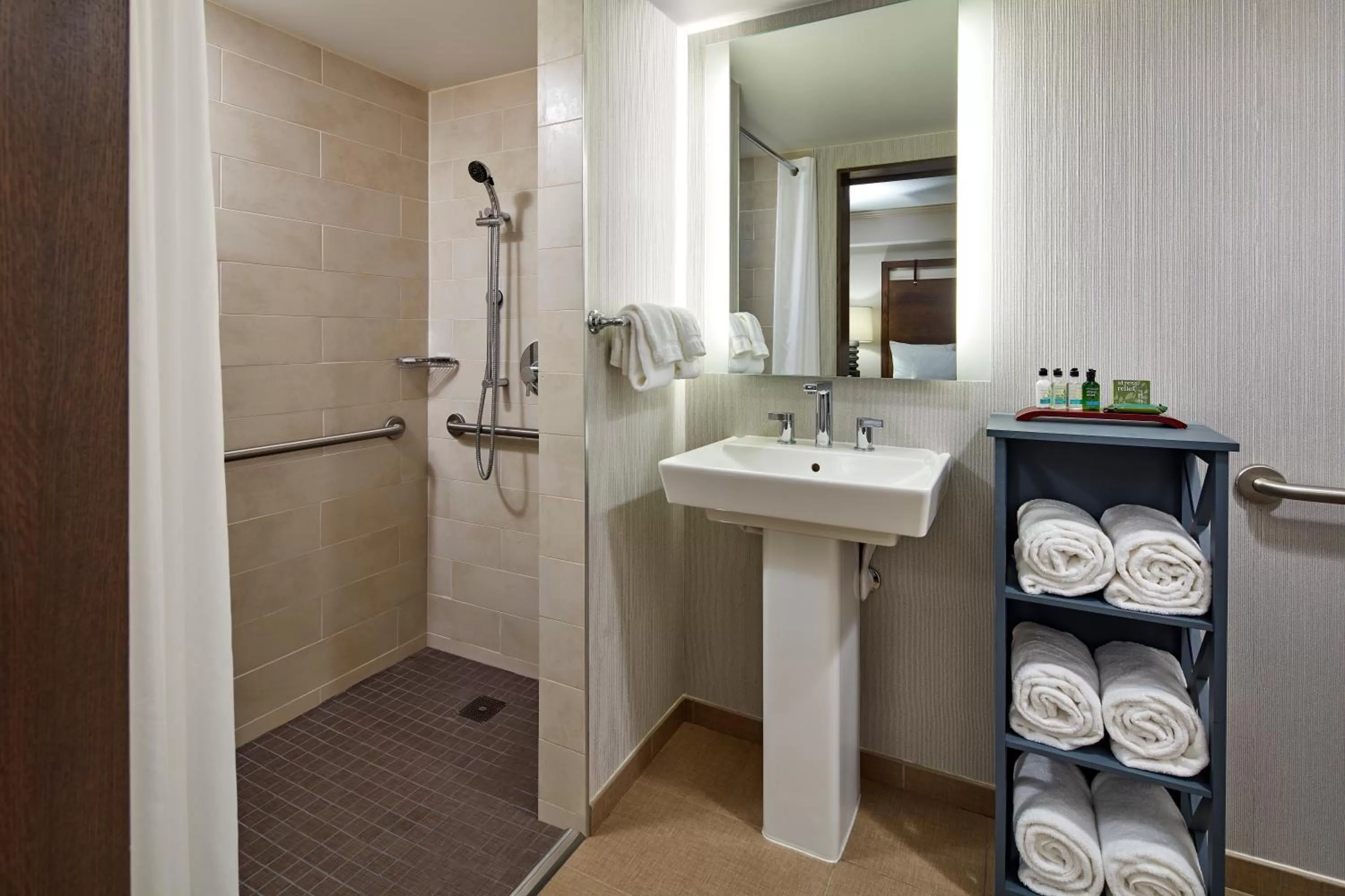 Accessible Queens Premium / Bath Tub with Holding Bar in The Anza-a Calabasas Hotel