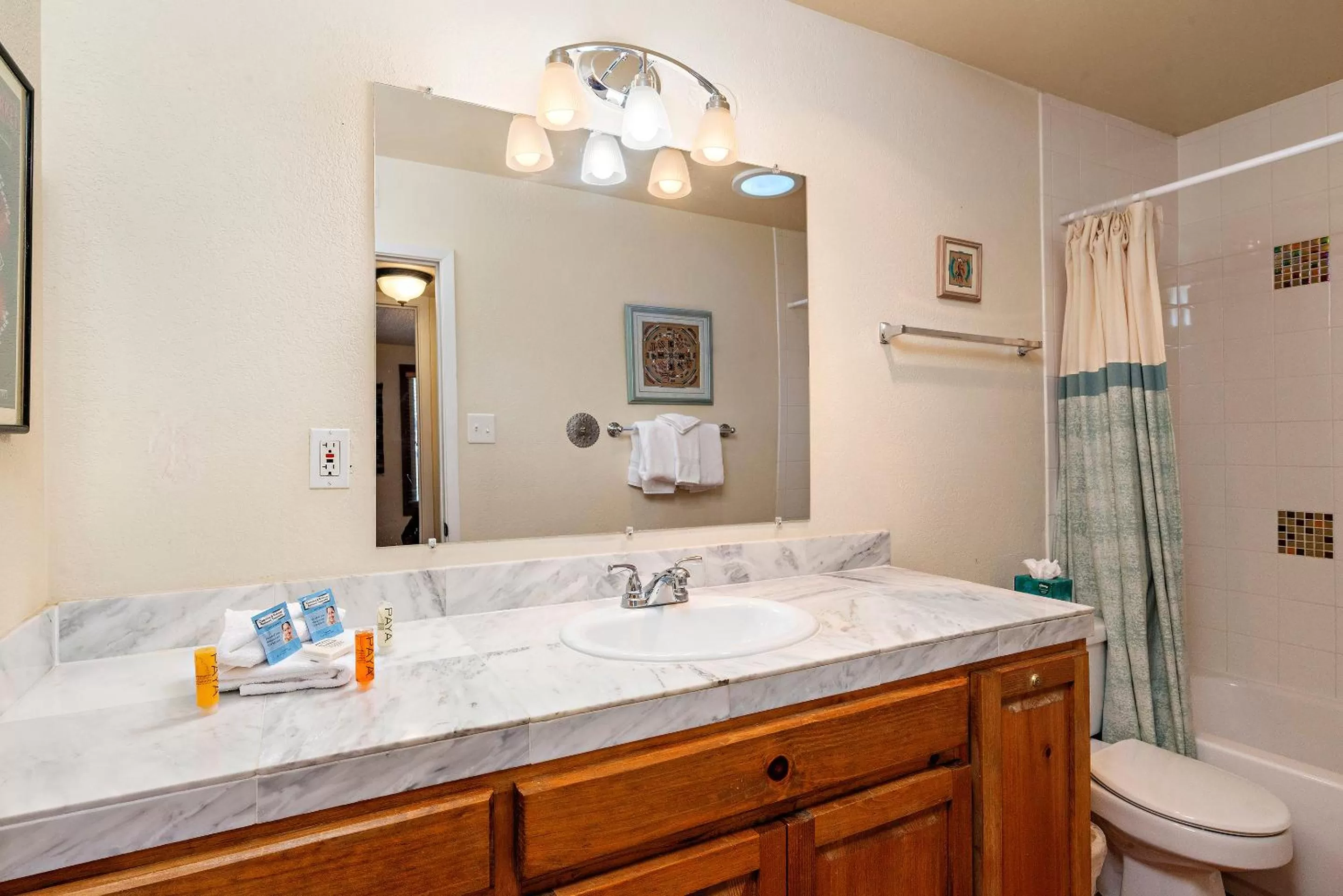 Bathroom in Fort Marcy Suites by All Seasons Resort Lodging