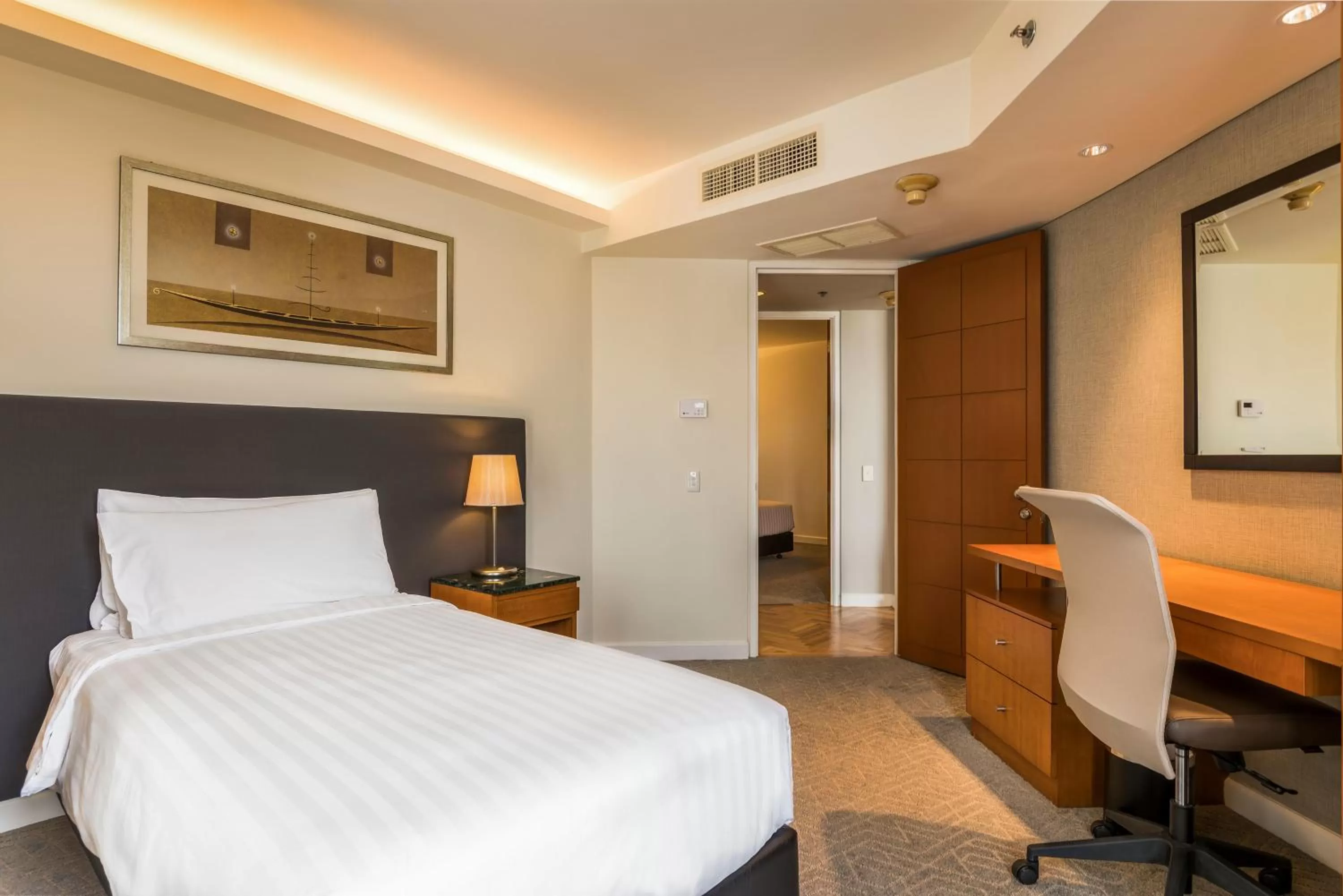 Bed in Chatrium Sathon Bangkok