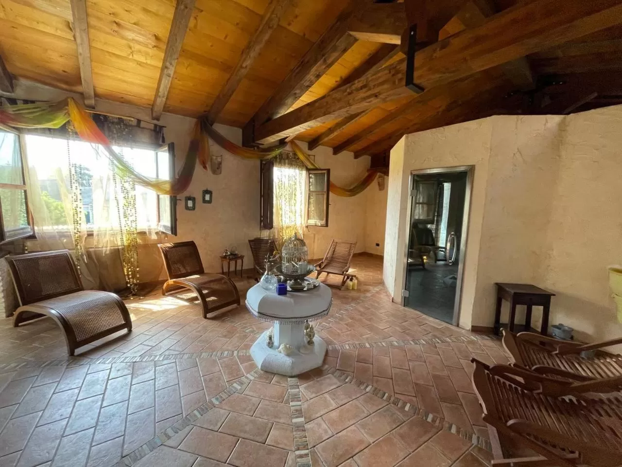Seating Area in Hammam Rooms and Restaurant, Cagliari, Senorbí