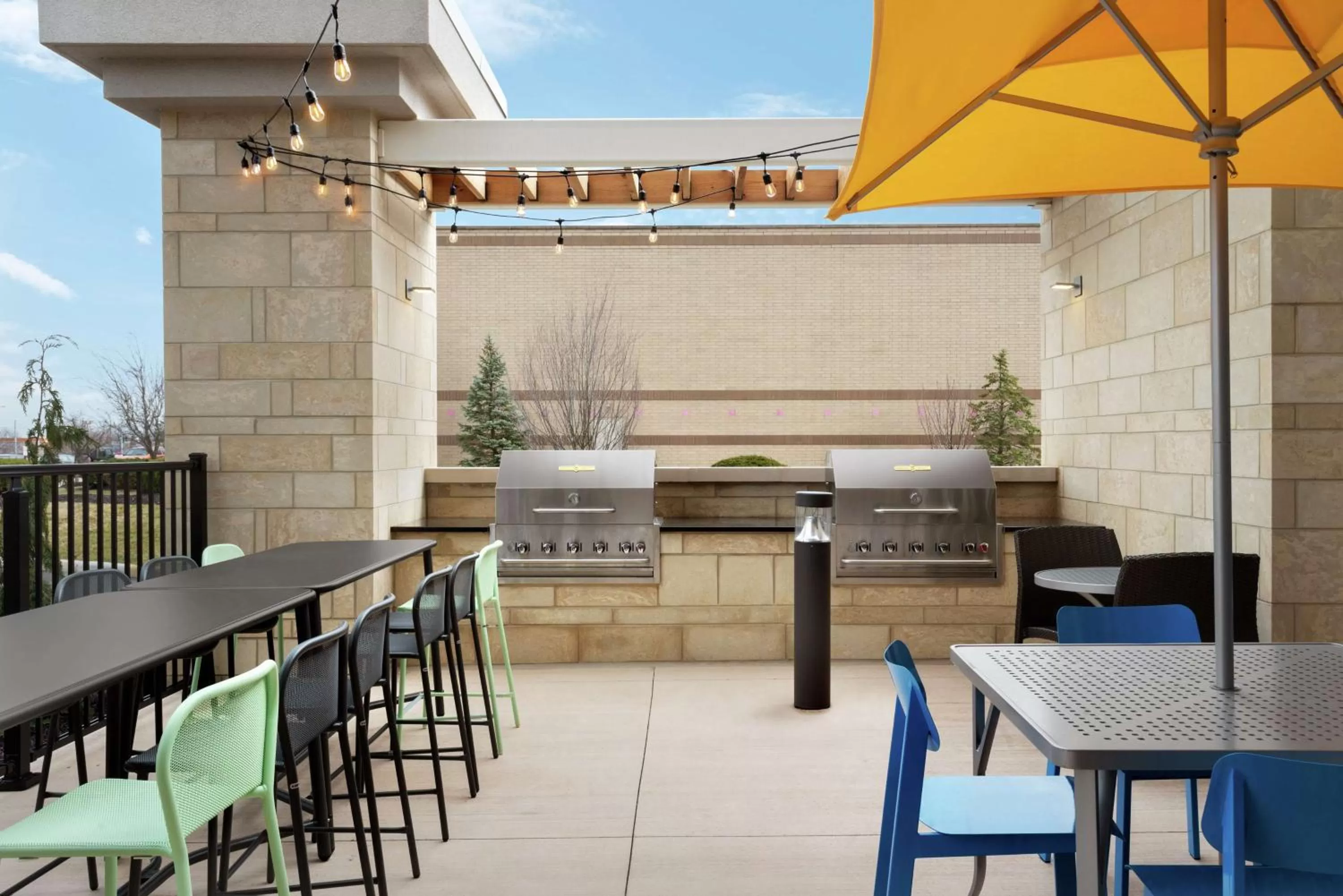 Patio in Home2 Suites By Hilton Dayton/Beavercreek, Oh