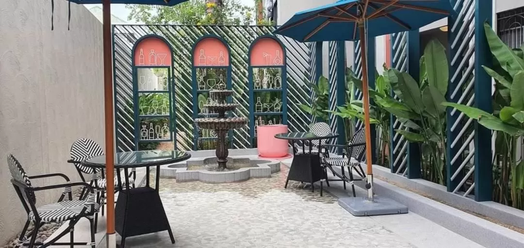 Garden in Huahin mountain view room near the beach