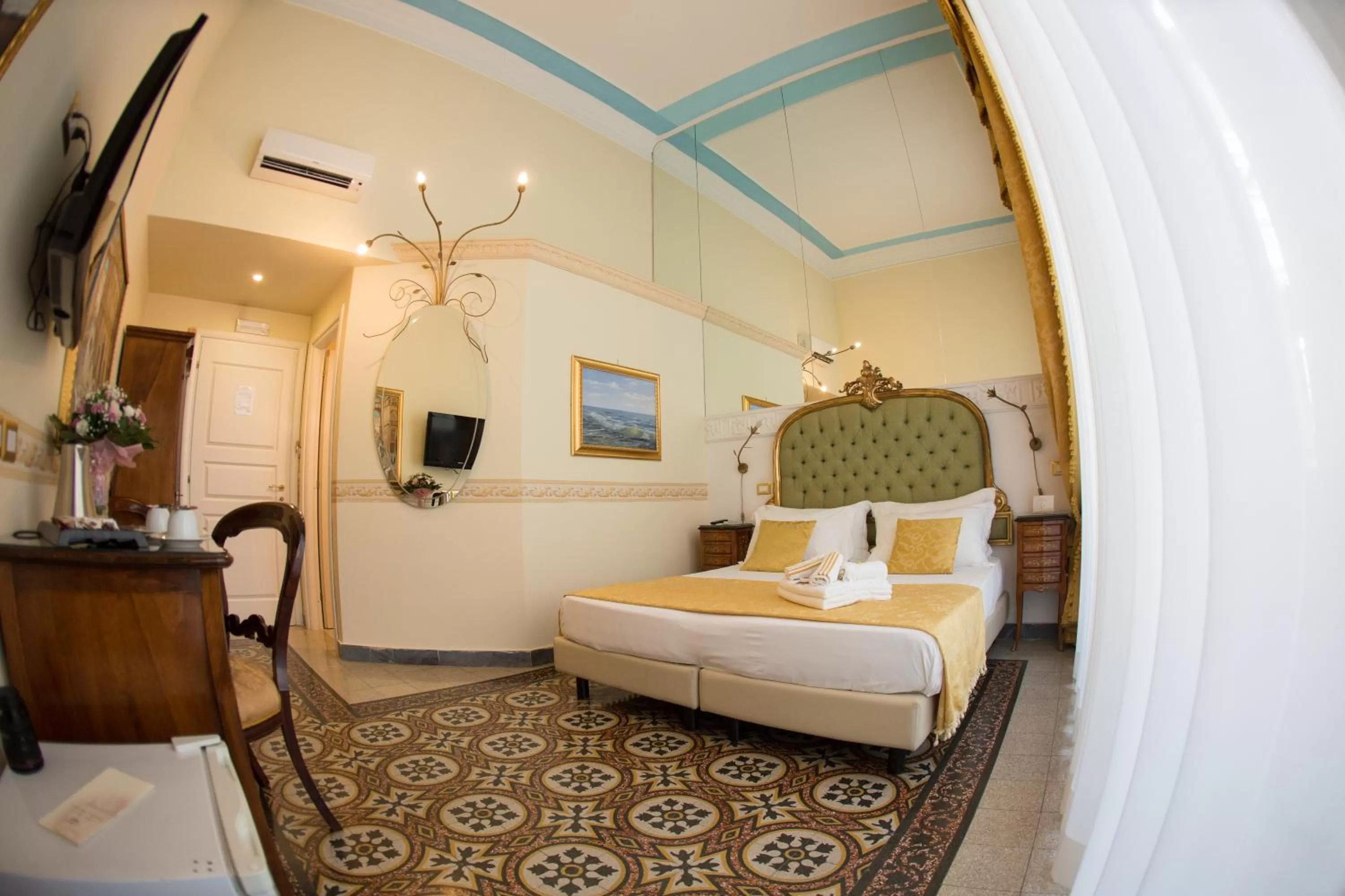 TV and multimedia, Bed in B&B Art Suite Santa Brigida