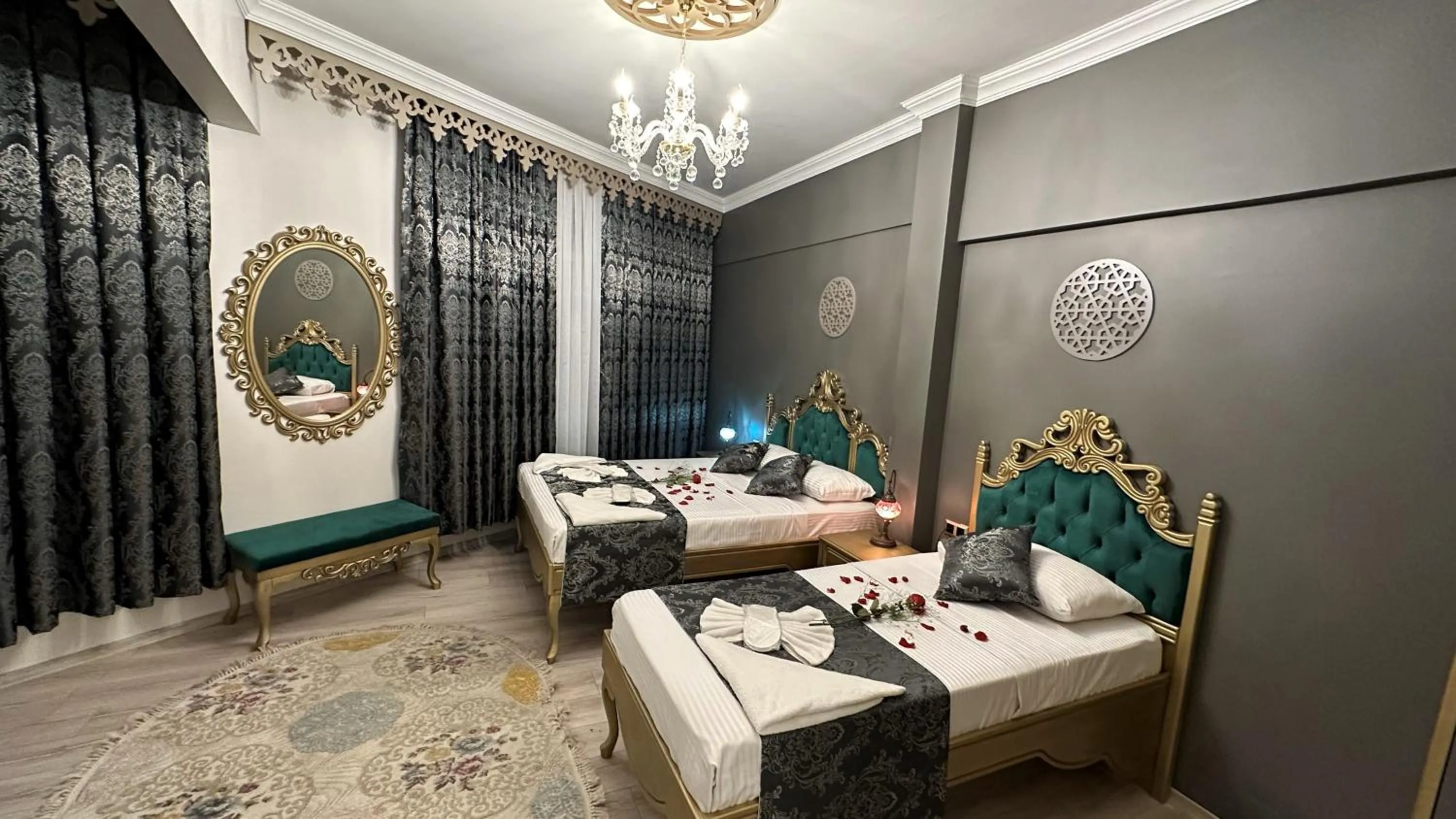 Bed in Ethnica Suites