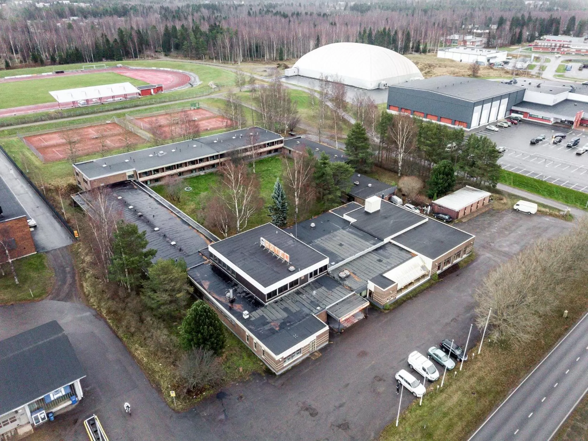Bird's eye view in Budget Hotel Raahe