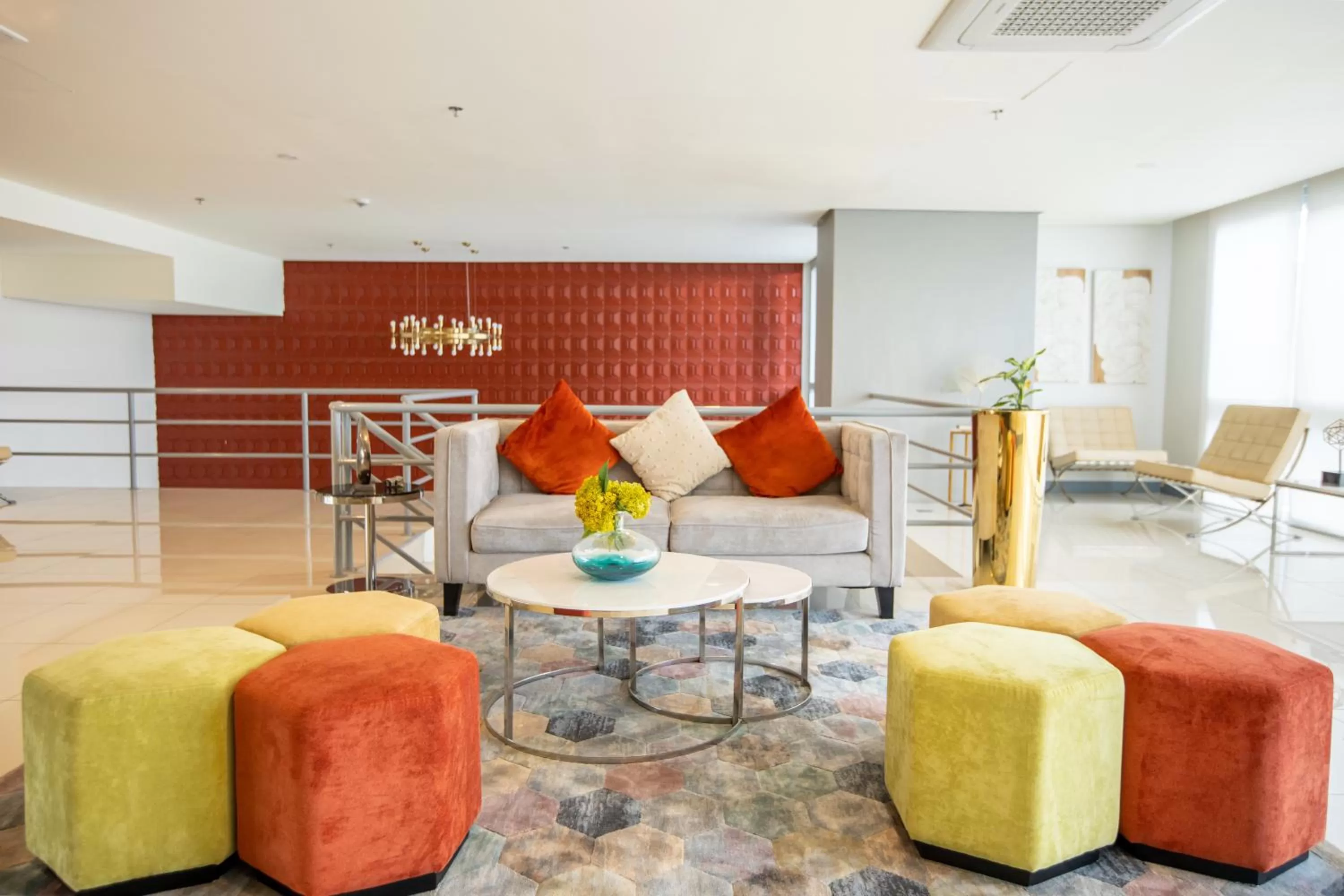 Seating area in 1BR Suite in Uptown BGC