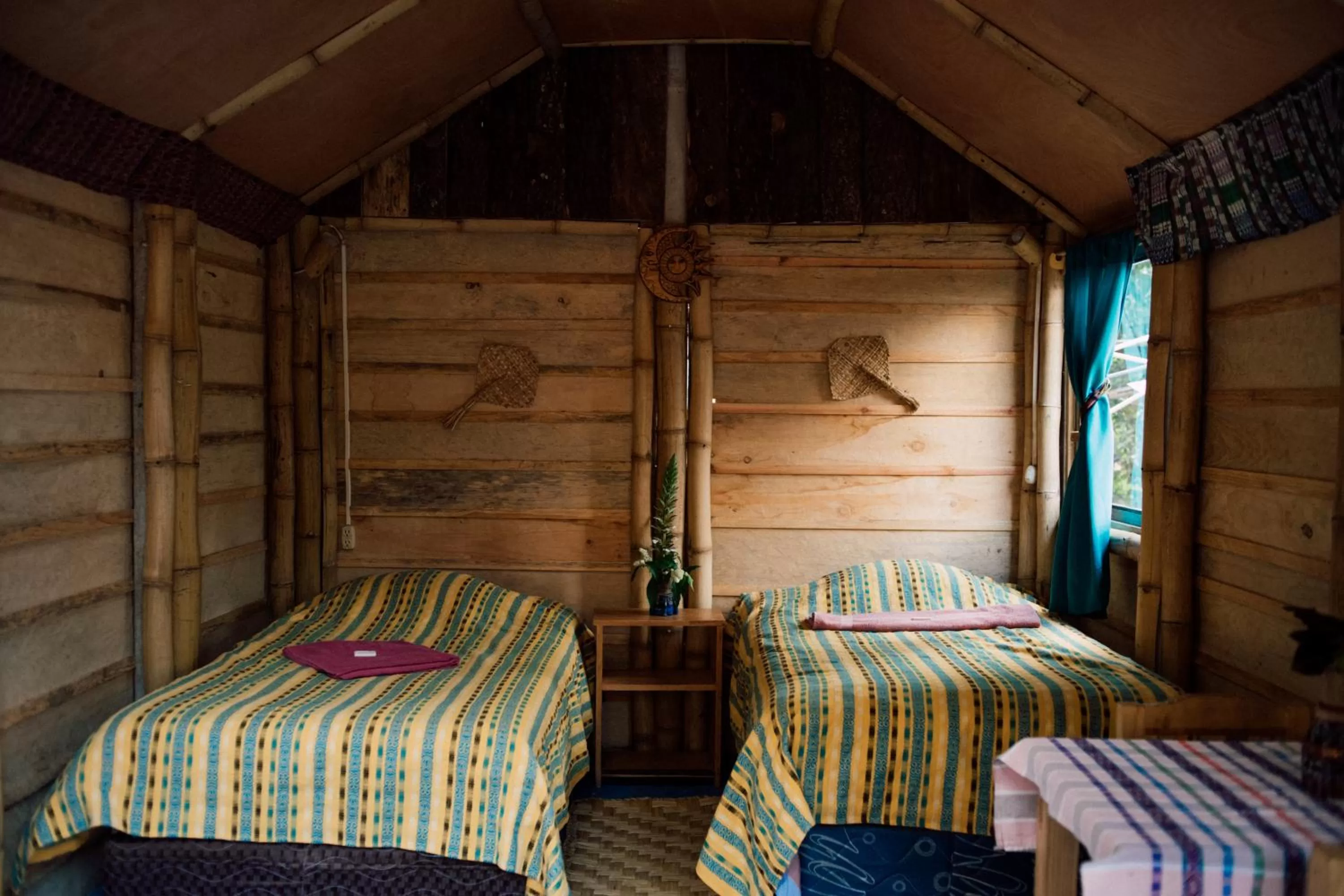 Bed in Eco-Hotel Mayachik