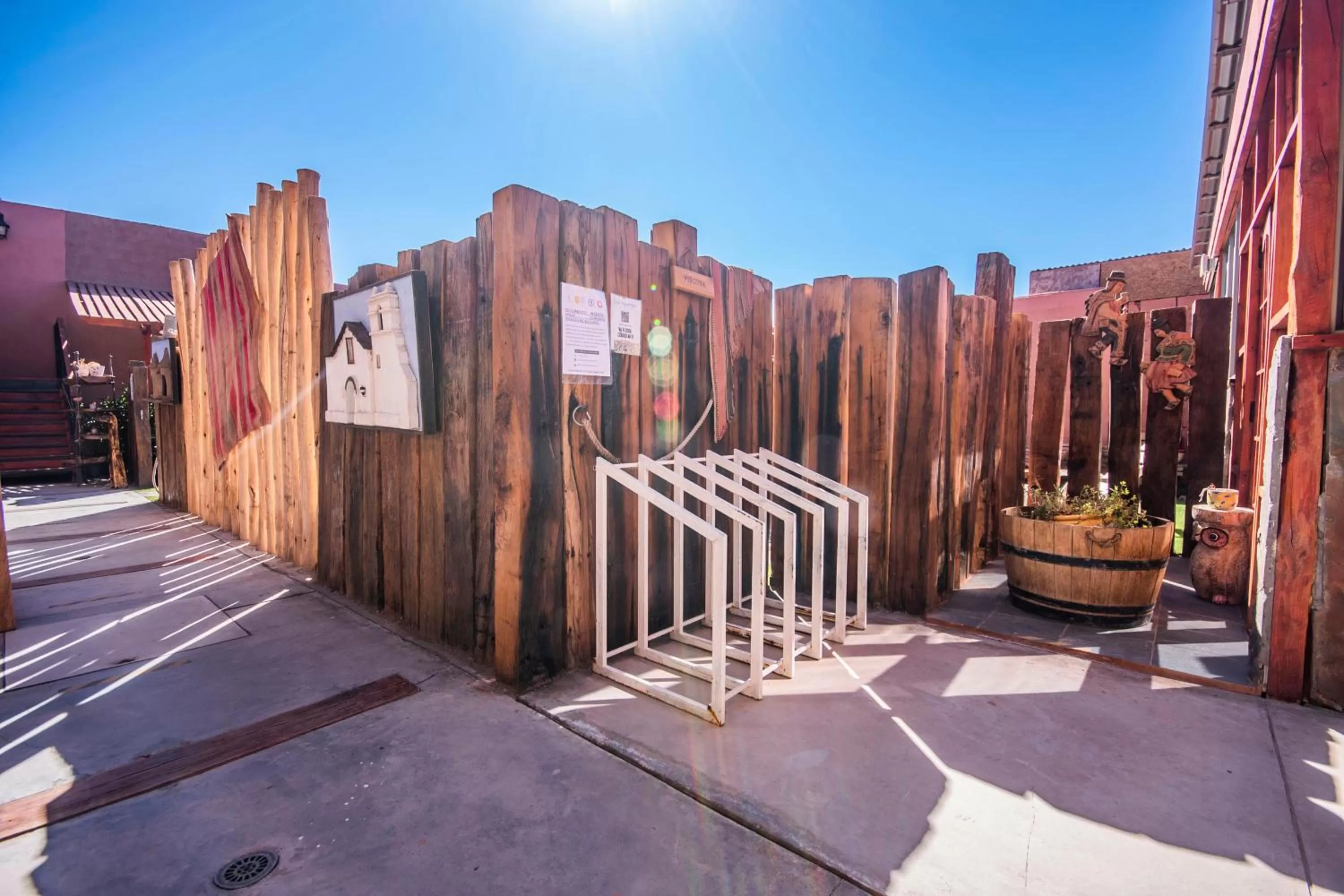 Patio in Hotel Casa Algarrobo