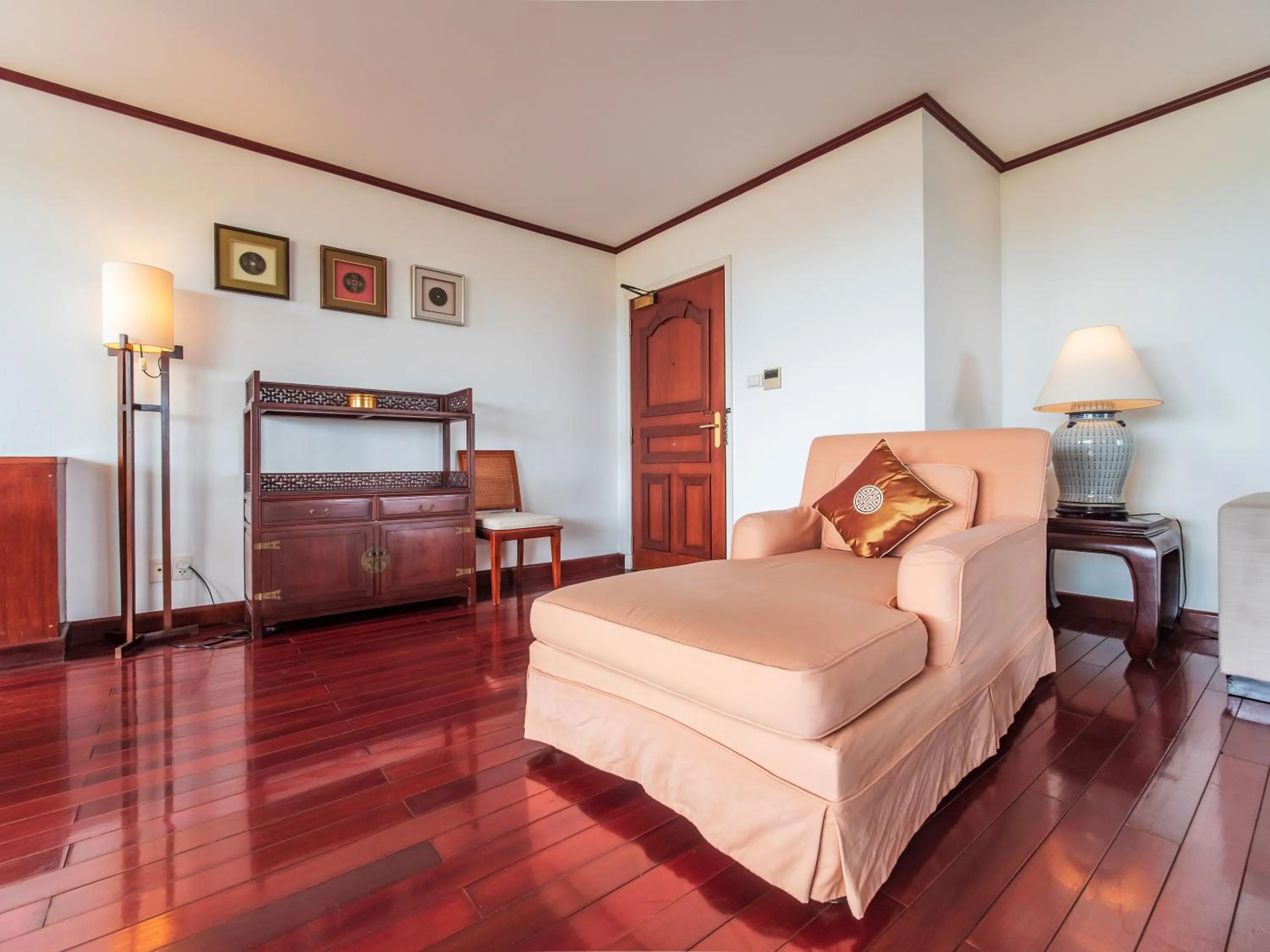 Living room, Bed in Saigon Domaine Luxury Residences