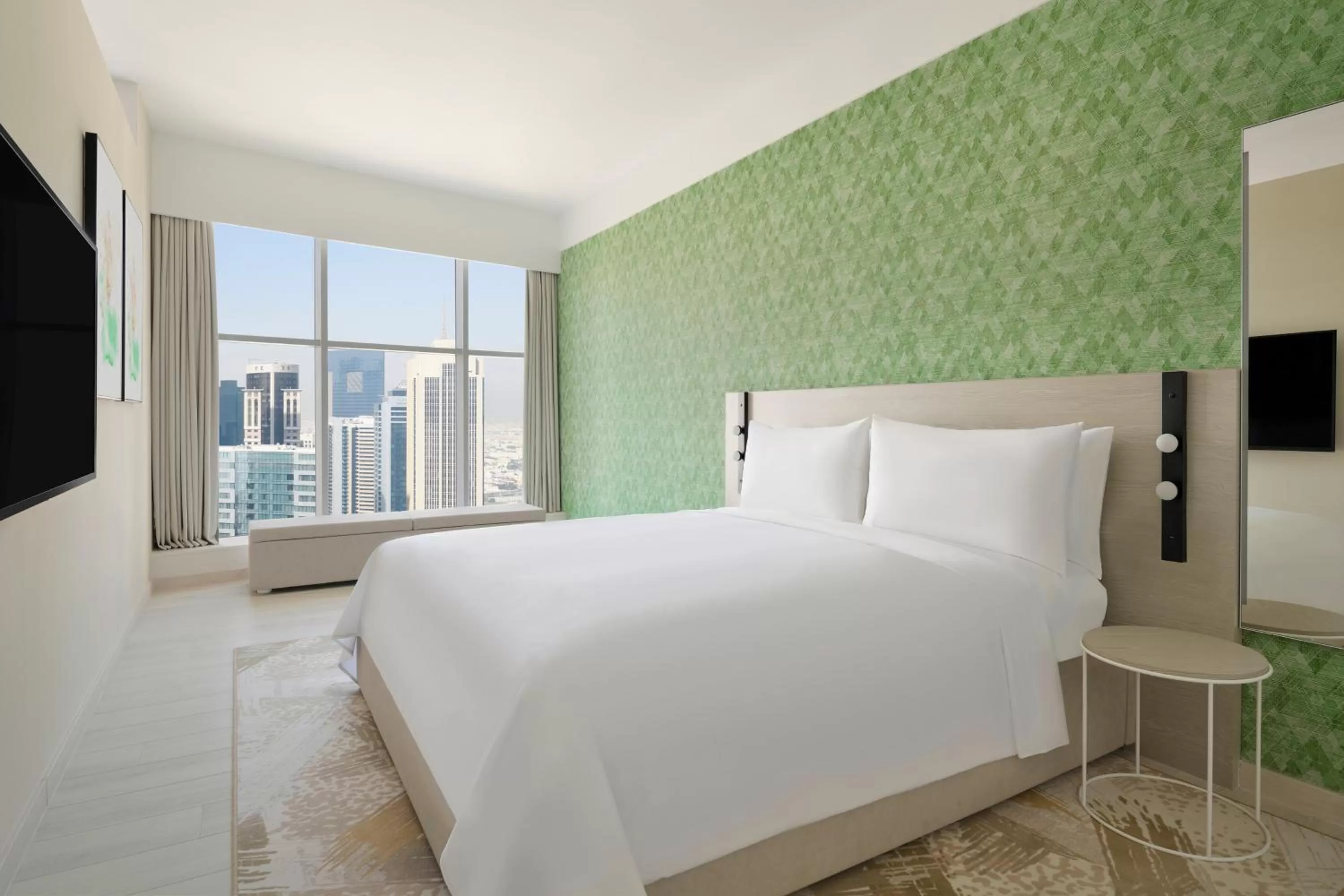Bed in Element by Westin West Bay Doha