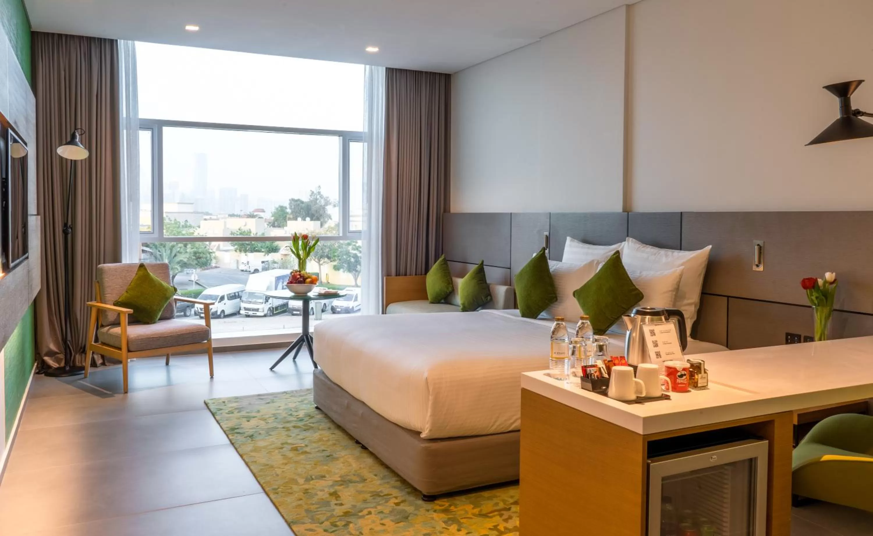 Bed in Al Khoory Courtyard Hotel