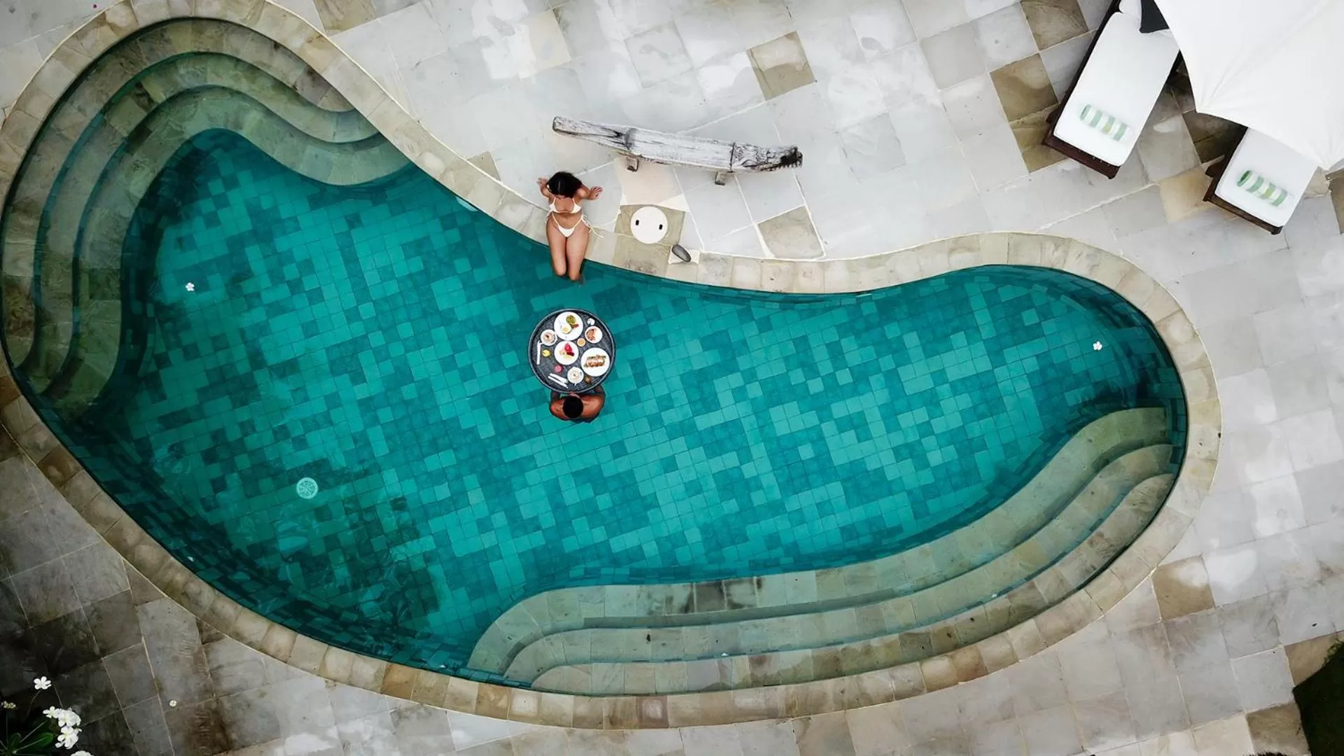 Pool view in Pondok Santi Estate