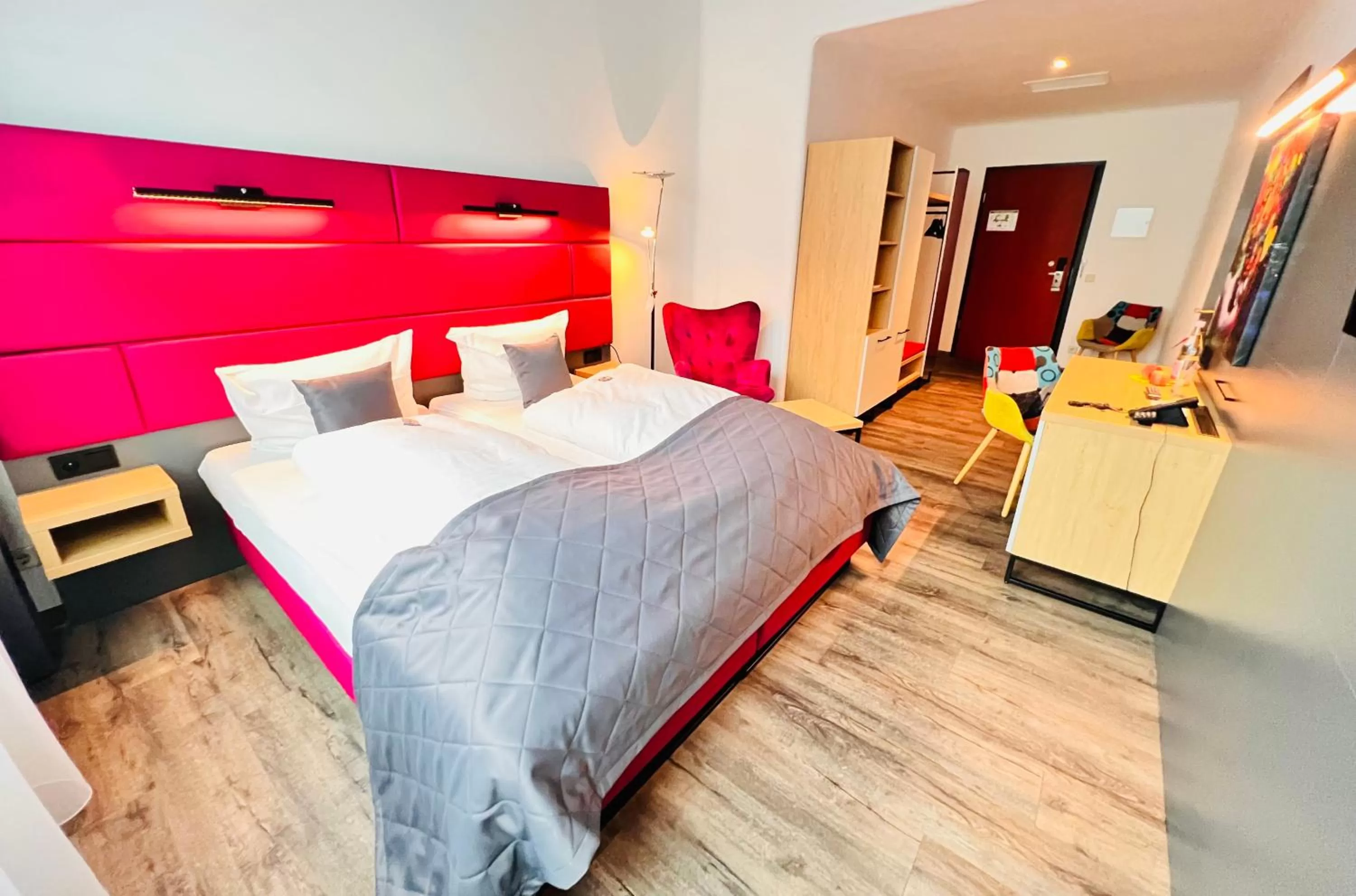 Bed in artHOTEL Magdeburg