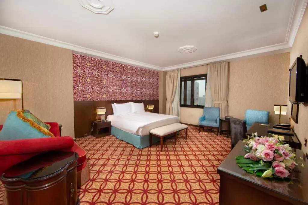 Bed in Dallah Taibah Hotel